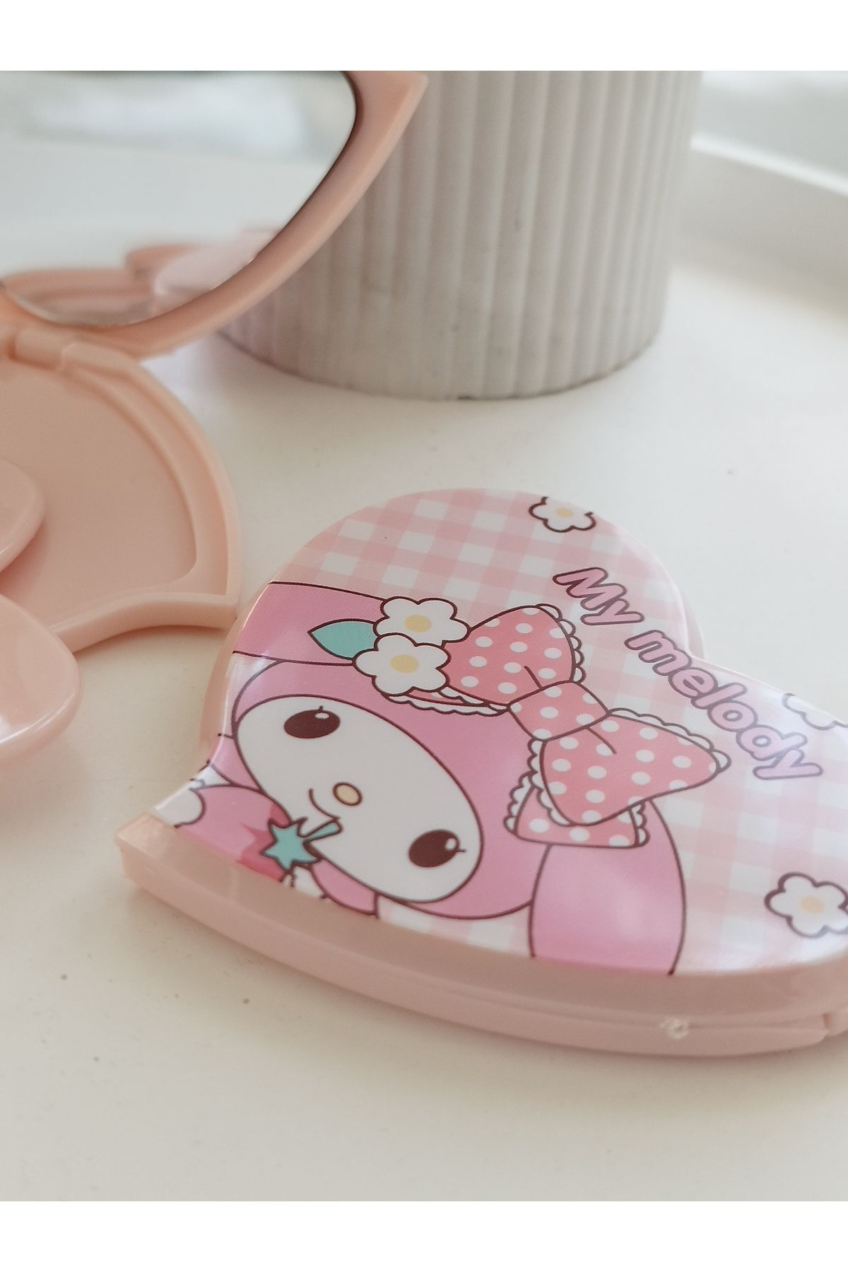 LADYBİRDAKSESUAR Karakterli renkli Çocuk taraklı ayna seti kuurommi sanrio kalp figür