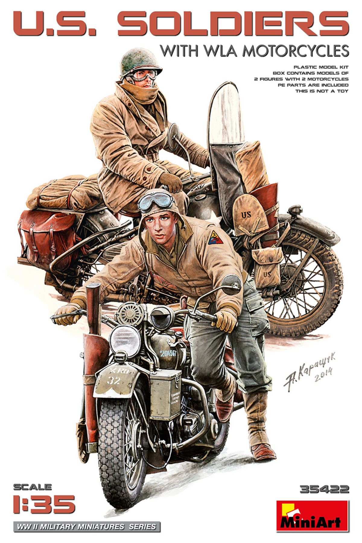 MiniArt 1:35 WLA Motosikletleri ile ABD Askerleri