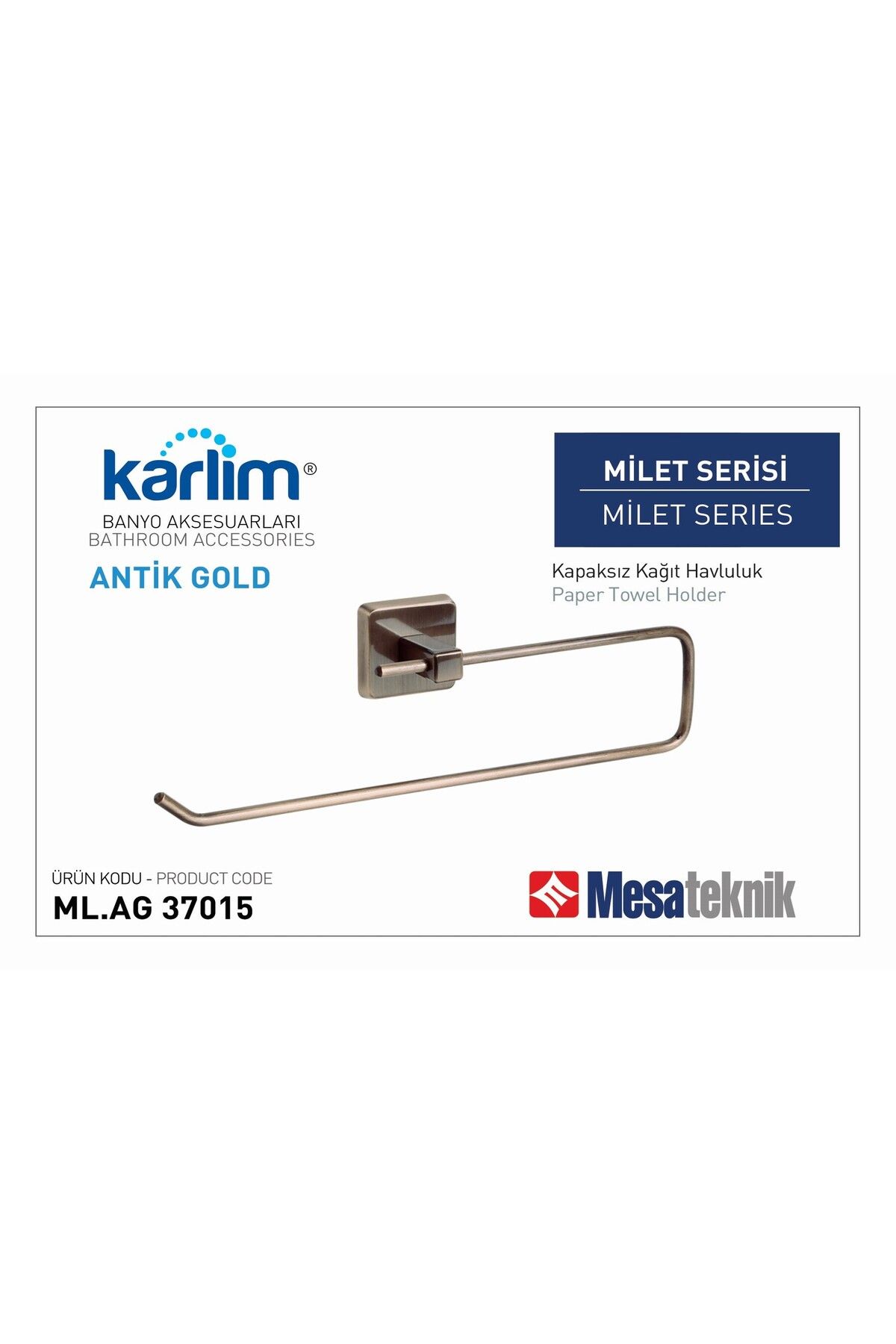 Mesateknik MİLET ANTİK GOLD KAPAKSIZ KAĞIT HAVLULUK