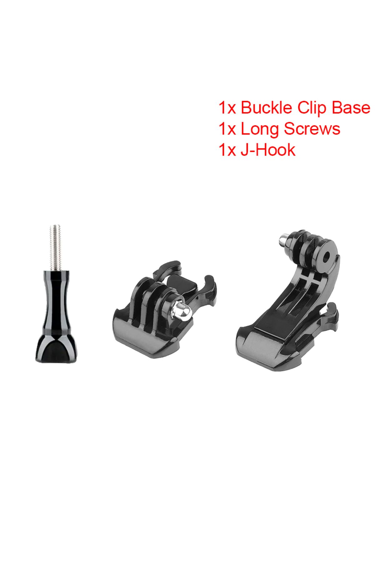 Choice-B J Hook Quick Release Mount Base Screw For GoPro Hero 12 11 10 9 8 7 6 5 SJCAM Insta360 X2 X3 DJI . 1