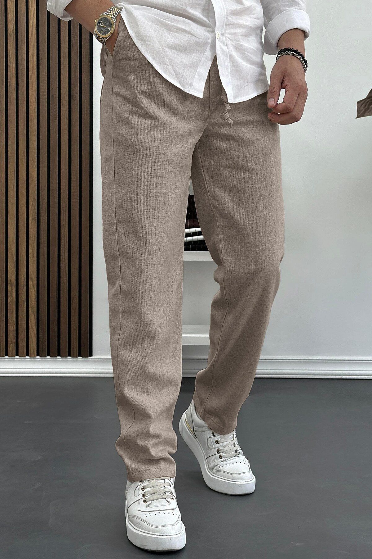 Baymen Collection SALAŞ YAZLIK KETEN PANTOLON