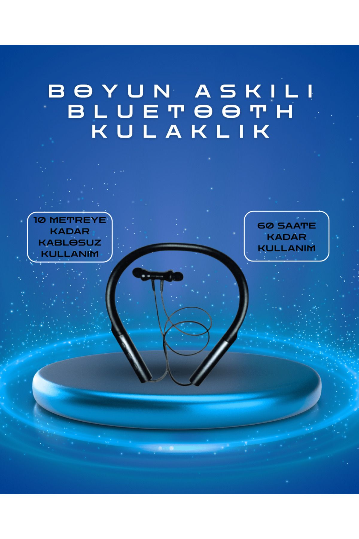 FTA TİCARET Polygold PG-100 Type-C Şarjlı Bluetooth Kulaklık – Boyun Askılı, Uzun Pil Ömürlü, Mikrofonlu