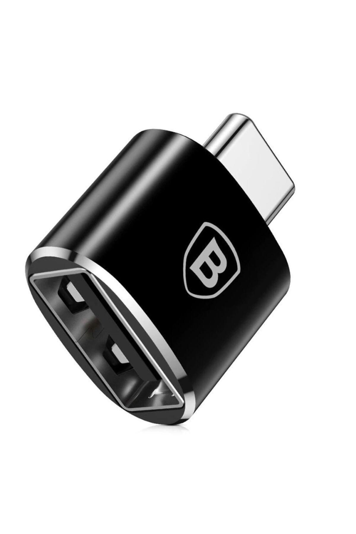 Baseus-Adaptor Baseus Mini CATOTG-01, USB 3.0 - USB Type-C, 2.4 A max (Negru) 2