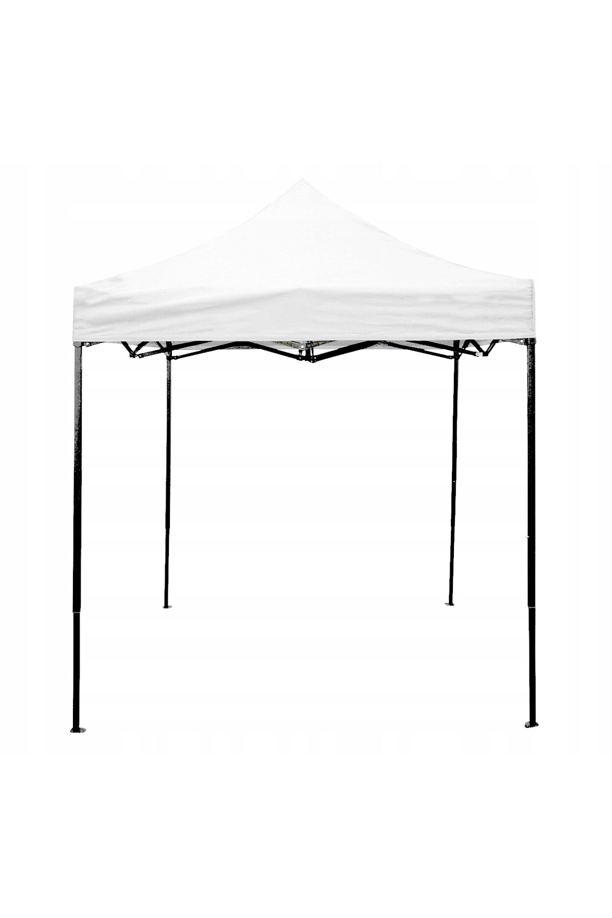 SERSIMO-Cort Tip Pavilion Cu 3 Pereti Laterali, Structura Solida Otel, 3x3 M Cu Inaltime Reglabila, Alb 12