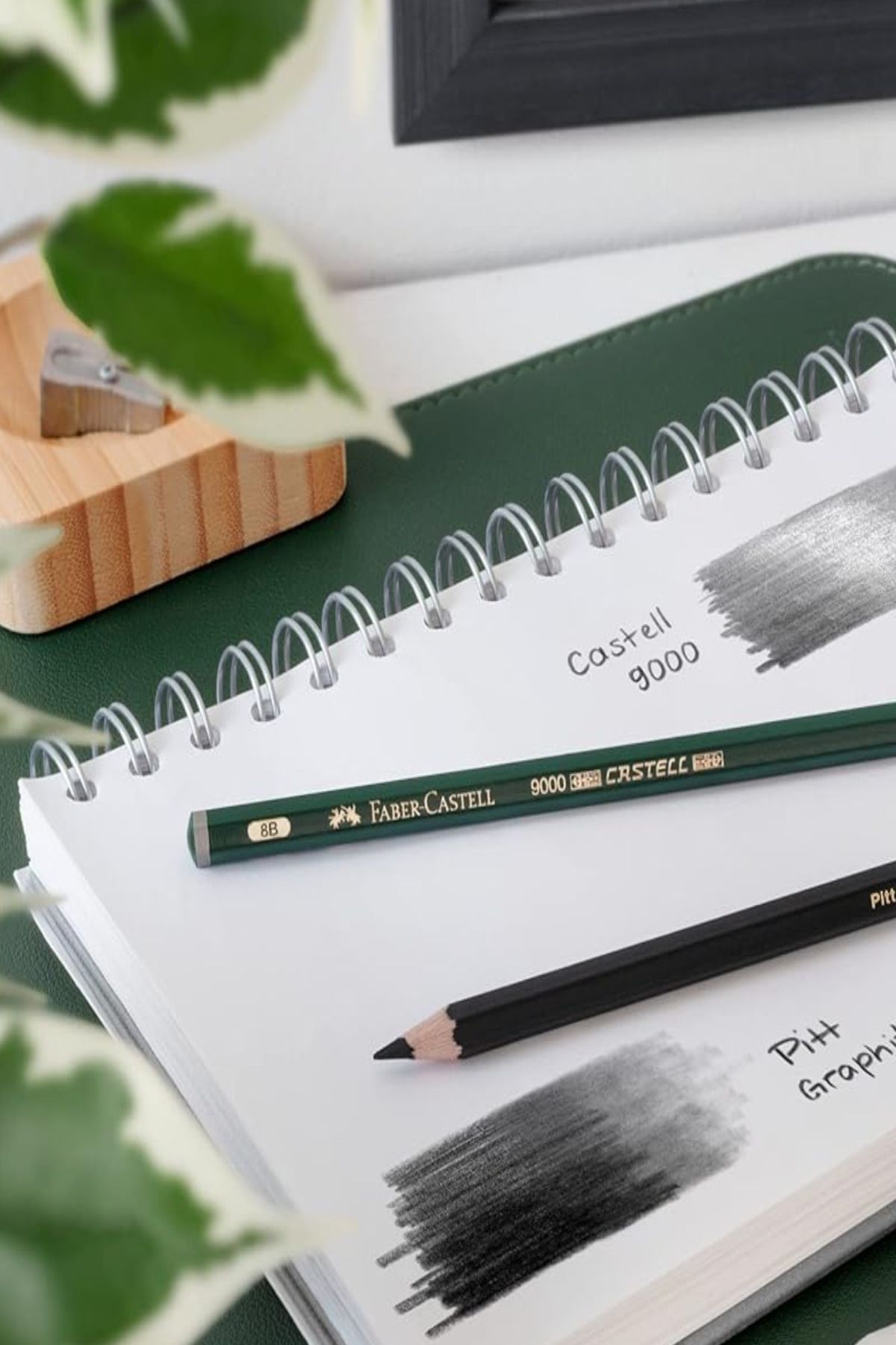 GLANCE-Canson A5 120 Gr 40 Yp Sketchbook Pitt Graphite Matt Graduated Pen Set of 20 4