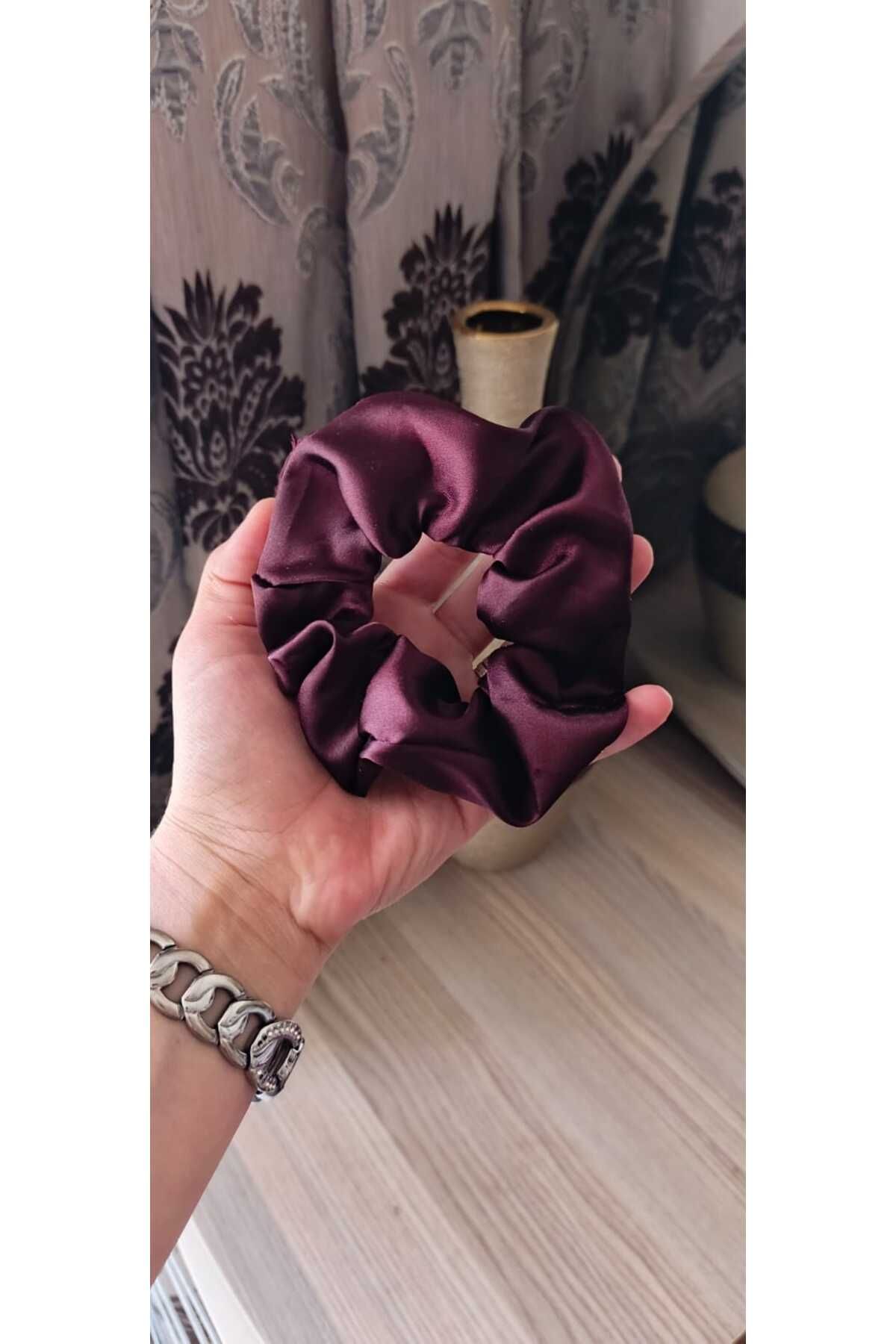 veraepoksi 20 ADET Saten Toka Kına Gecesi Hediyesi İncili Scrunchie Toka - Renk Seçenekli