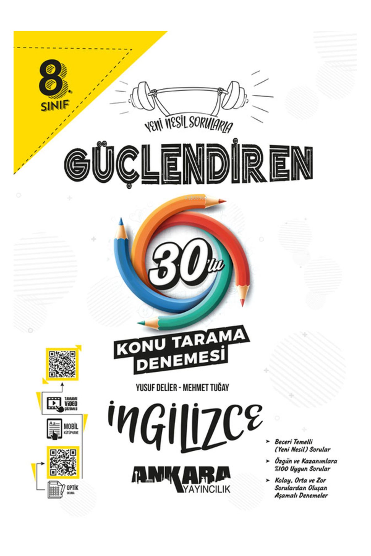 kitabın başkenti ankara yayıncılık 8.⁠ ⁠Sınıf Güçlendiren İngilizce 30'lu Konu Tarama Denemesi
