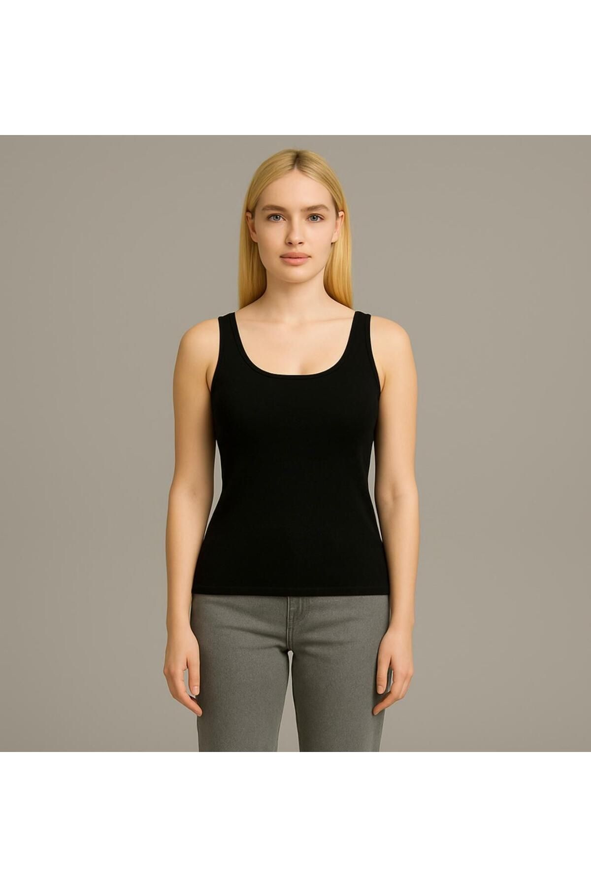 AXXEL Kadın Kalın Askılı T-shirt-D815