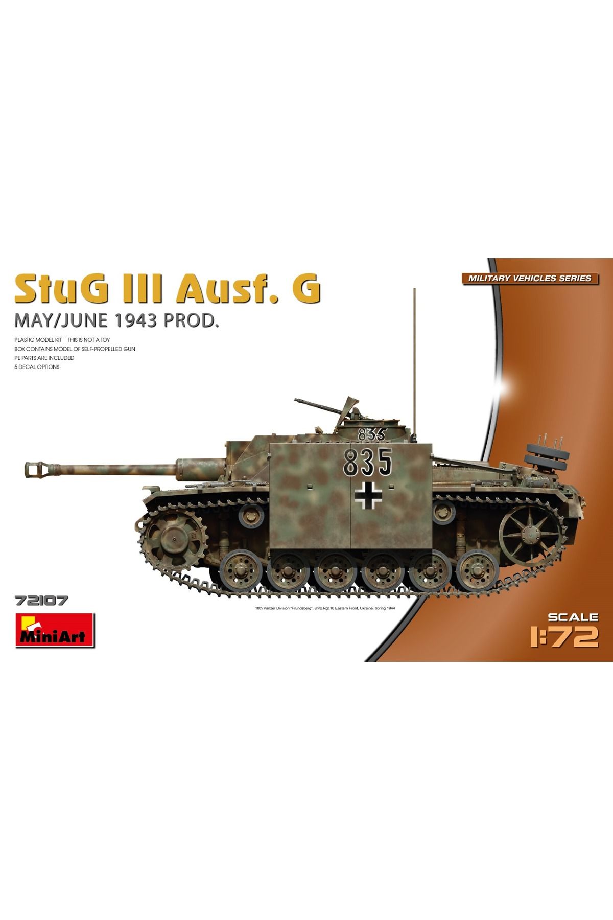 MiniArt 1:72 StuG III Ausf. G May/Tem 1943 Üretimi