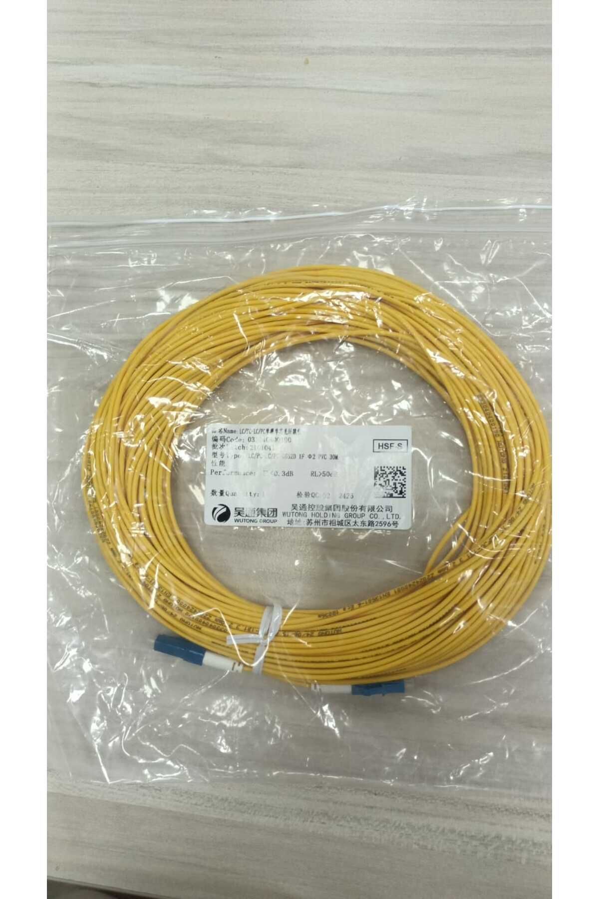 wut FİBER OPTİK PATCH KABLO LC-LC SİNGLE MODE 9/125 SİMPLEX30MT