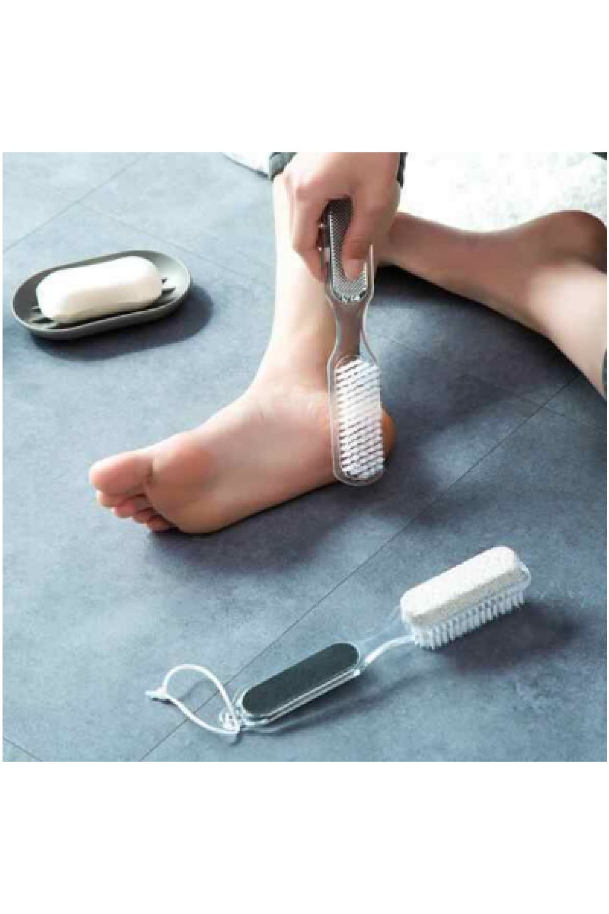 Findit 4 STEP PEDİCURE PADDLE BZD-228 4IN1 FIRÇALI TOPUK TAŞI (2818)