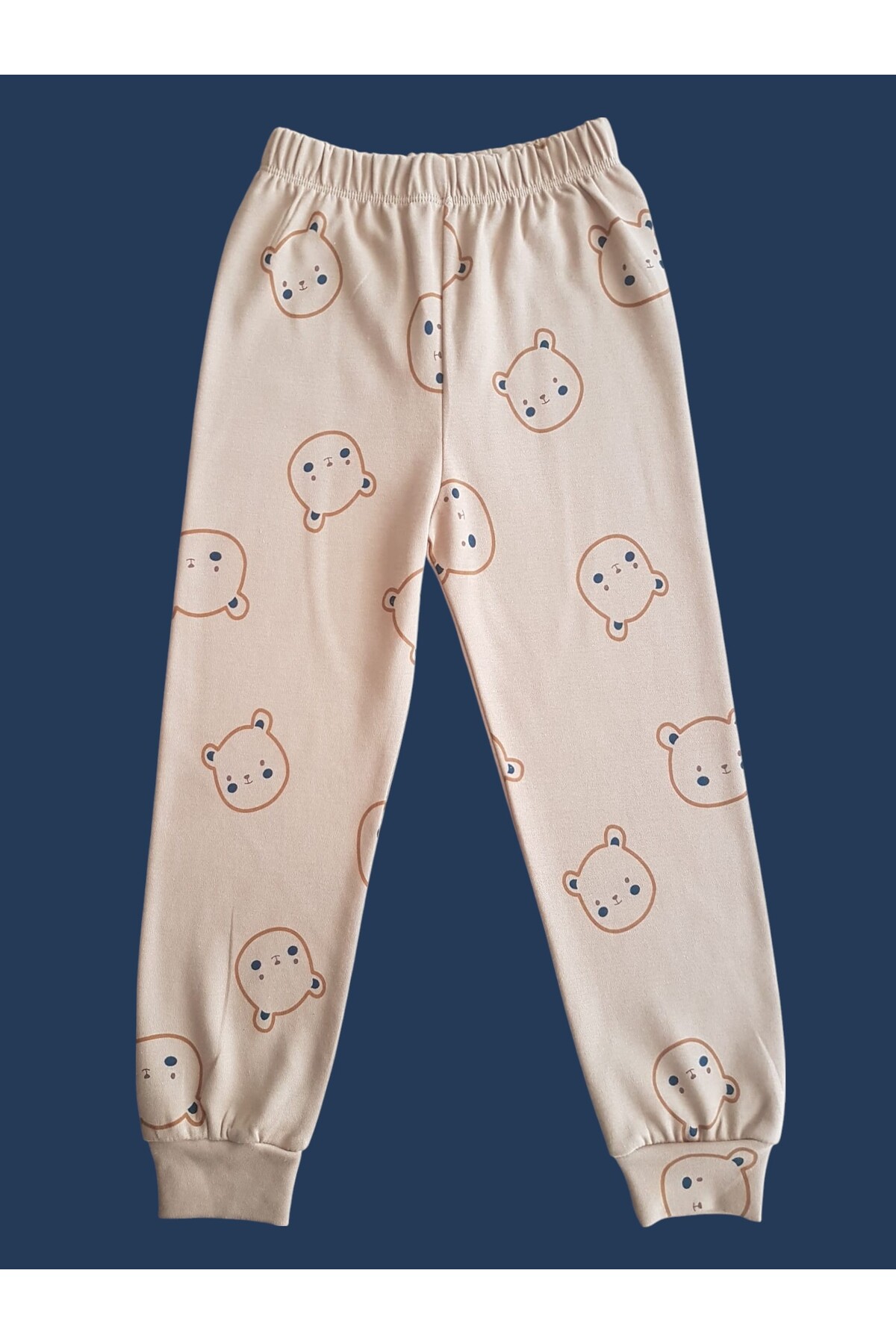 çamaşır bahçesi kendinize iyi bakın Uzun Kollu Desenli Çocuk Pijama Takım #baskılıçocukpijamatakım #çamaşırbahçesi #kahveayıdesenipijama fotoğrafı 4 (önizleme)