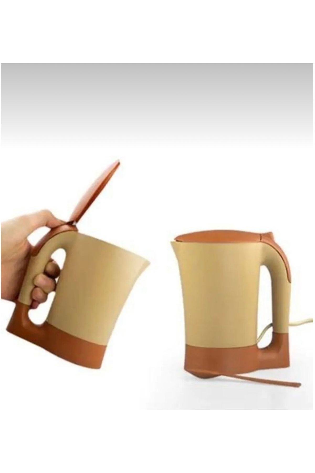 Snow Homs Askeri Malzeme Mini Pratik Kaşıklı Kapaklı Su Isıtıcı Ketıl Kahve Makinesi Kettle
