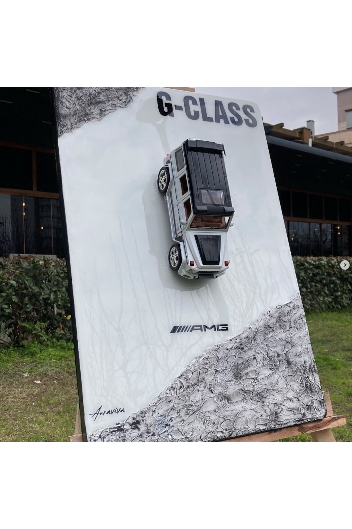 faal gift shop Mercedes G-Class AMG 40x60 premium tablo modeli 1\32