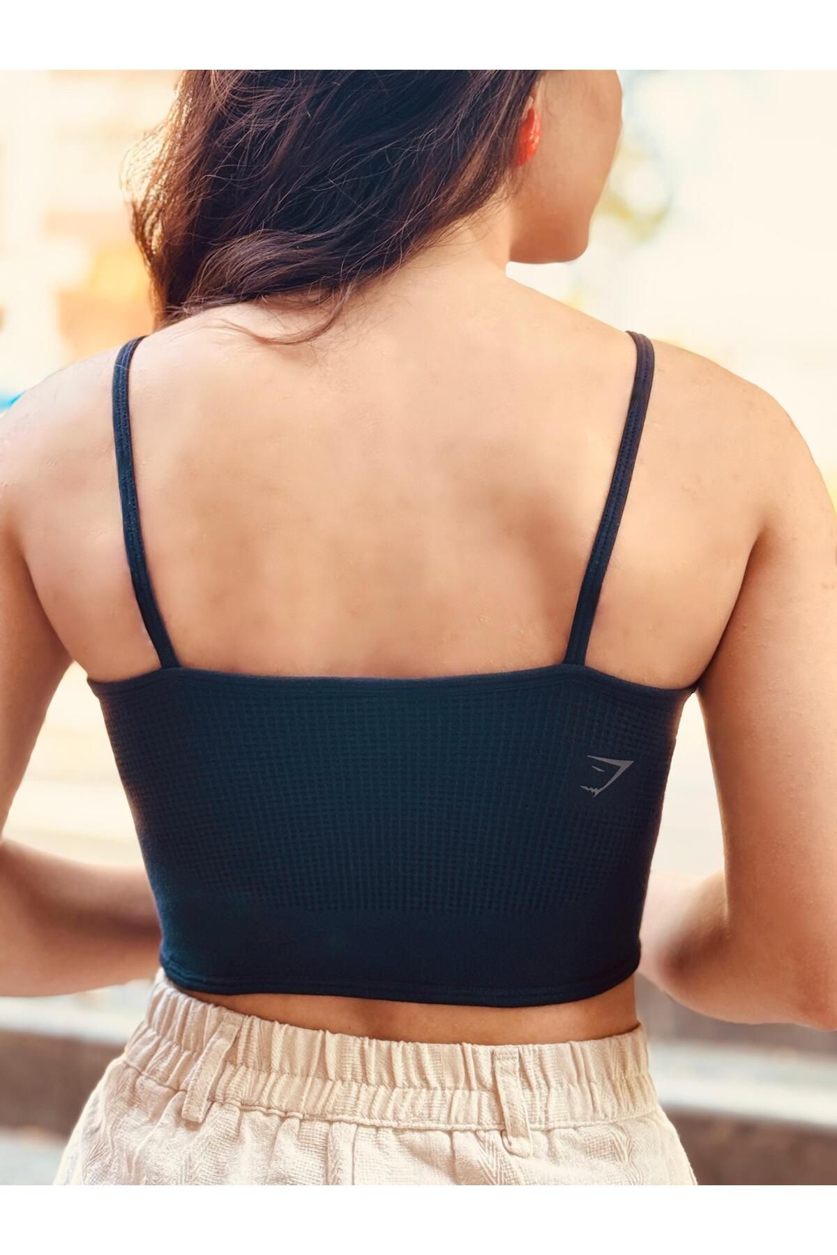 VibeGaia Kadın Seamless Spor Sütyeni Pause Bralette Siyah