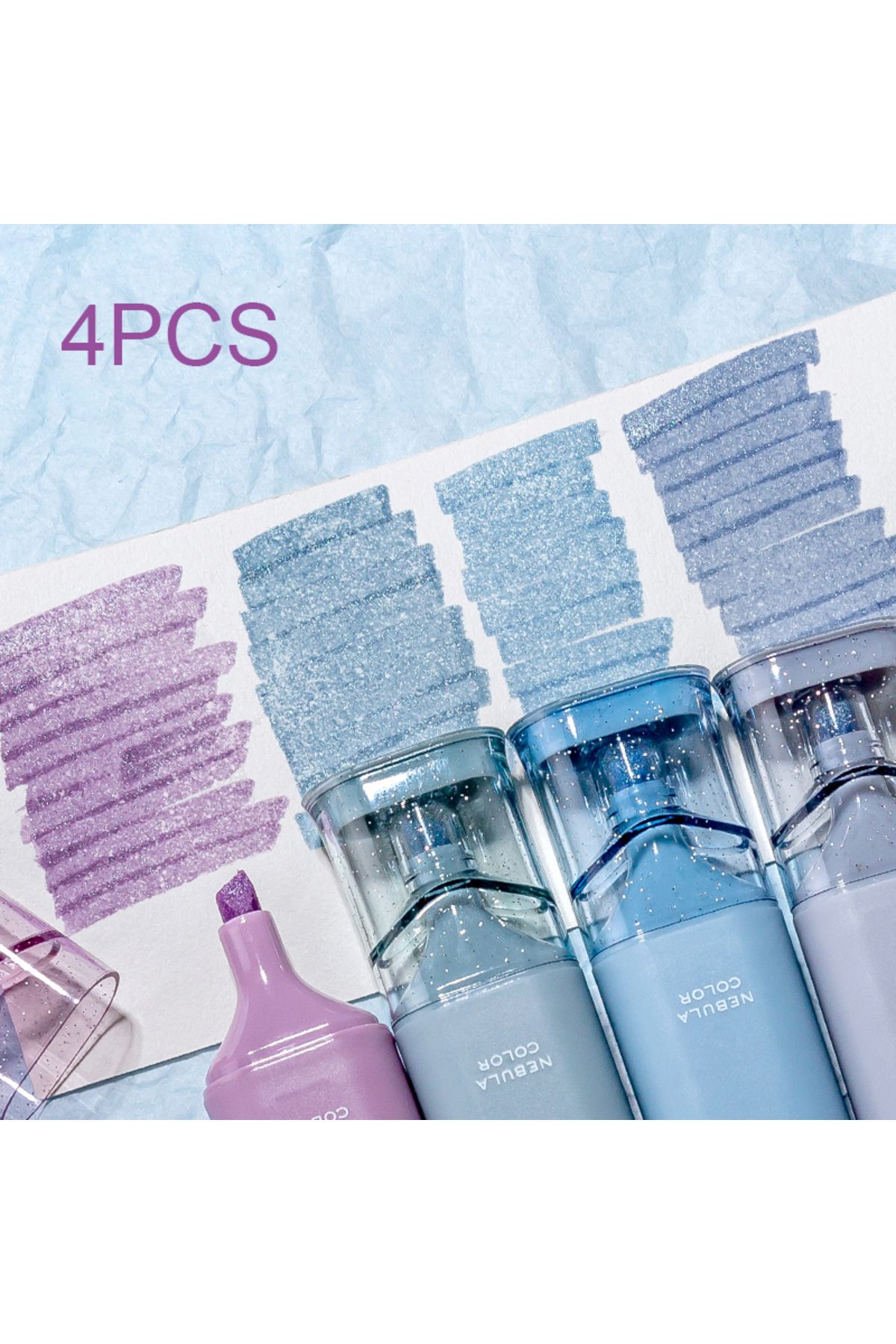 Choice-B Glitter Highlighters, Flexible Line Width and Smudge-Proof Water-Based Ink for Sparkling Note-Tak. 1