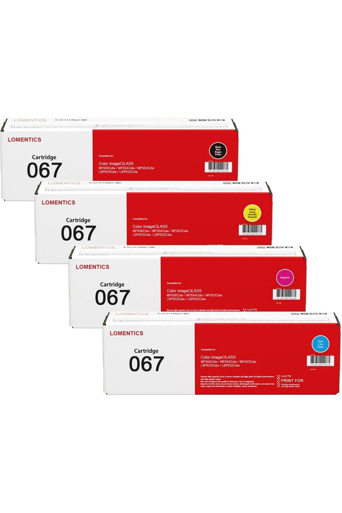 Canon YADE BİLİŞİM 067 MUADİL MF655 MF657 MF656Cdw, MF654Cdw, MF653Cdw, LBP633Cdw, LBP632Cdw Printer