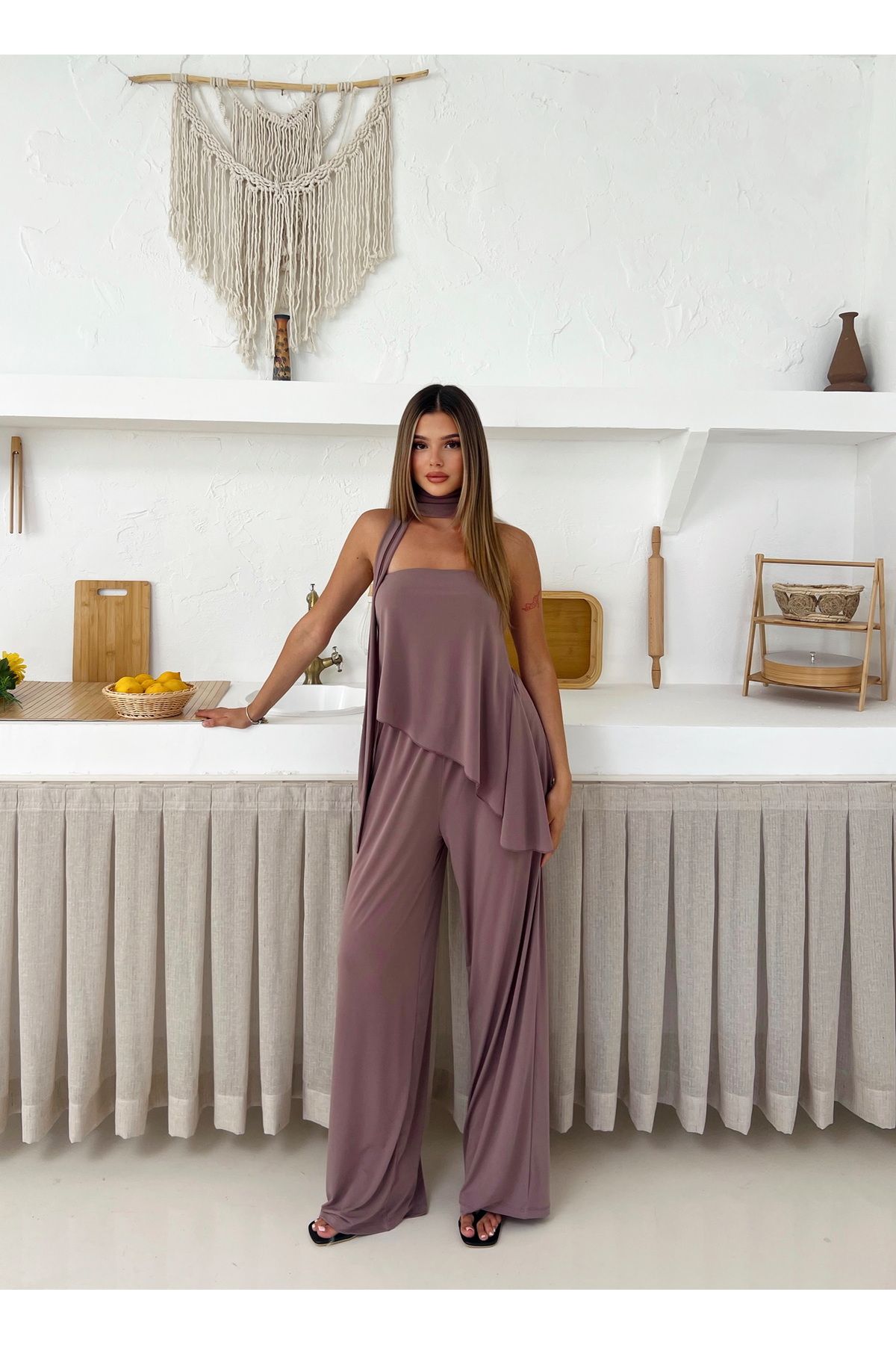 Cistern İstanbul Kadın Straplez Volanlı Takım