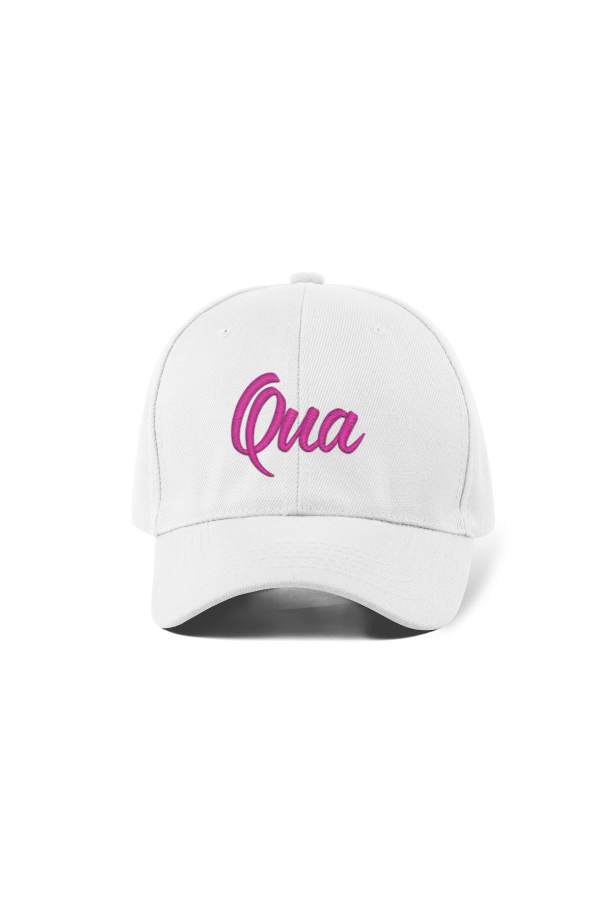 QUATEX Qua Nakışlı Beyaz Spor Şapka Unisex Arkası Cırtlı Ayarlanabilir A Kalite Üründür
