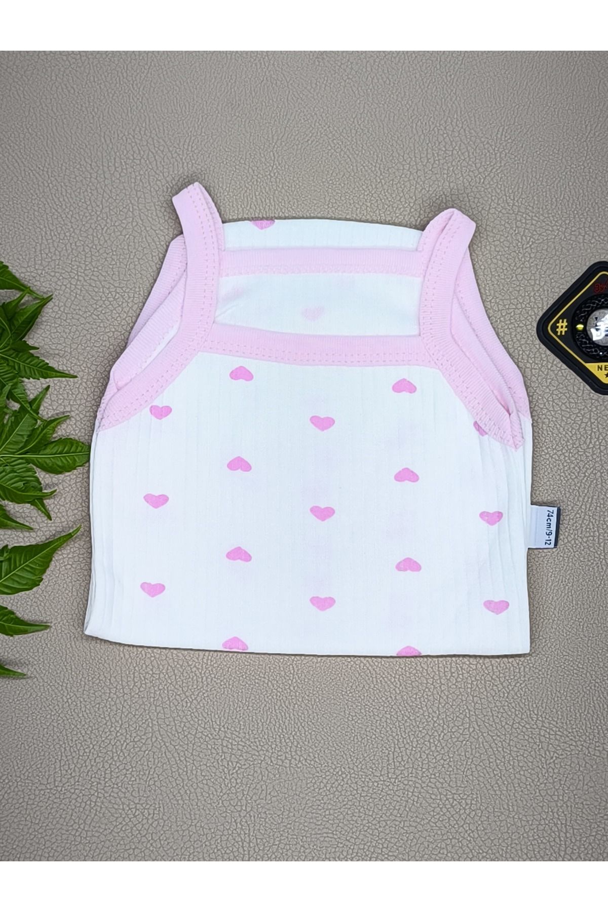 vieso İP ASKILI KIZ BEBEK ATLET BODY ÇITÇITLI