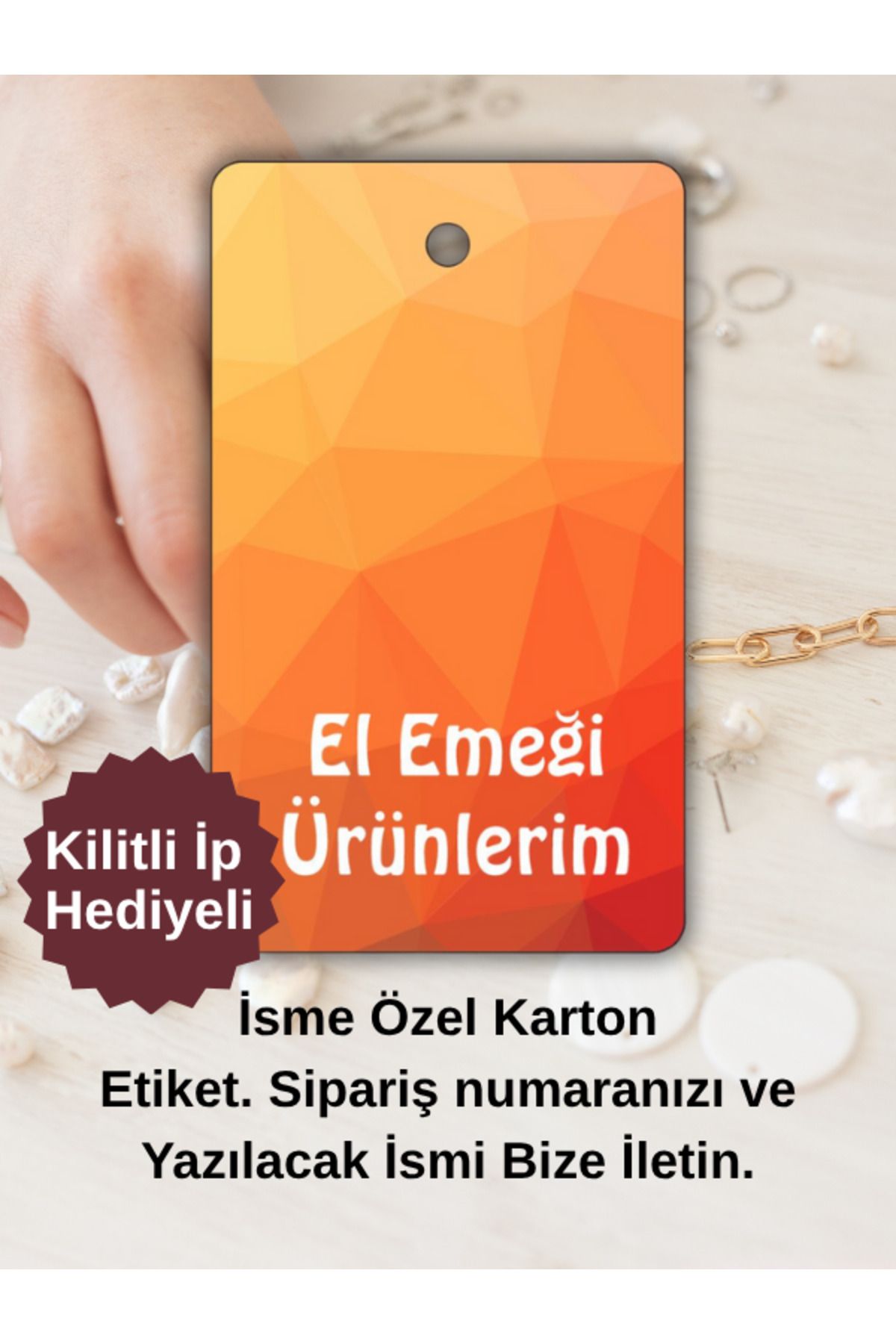 Etiket Vitrini Hayalindeki Metni Yazdır! Kişiselleştirilebilir Etiket 36'lı Set Kilitli İp Hediyeli