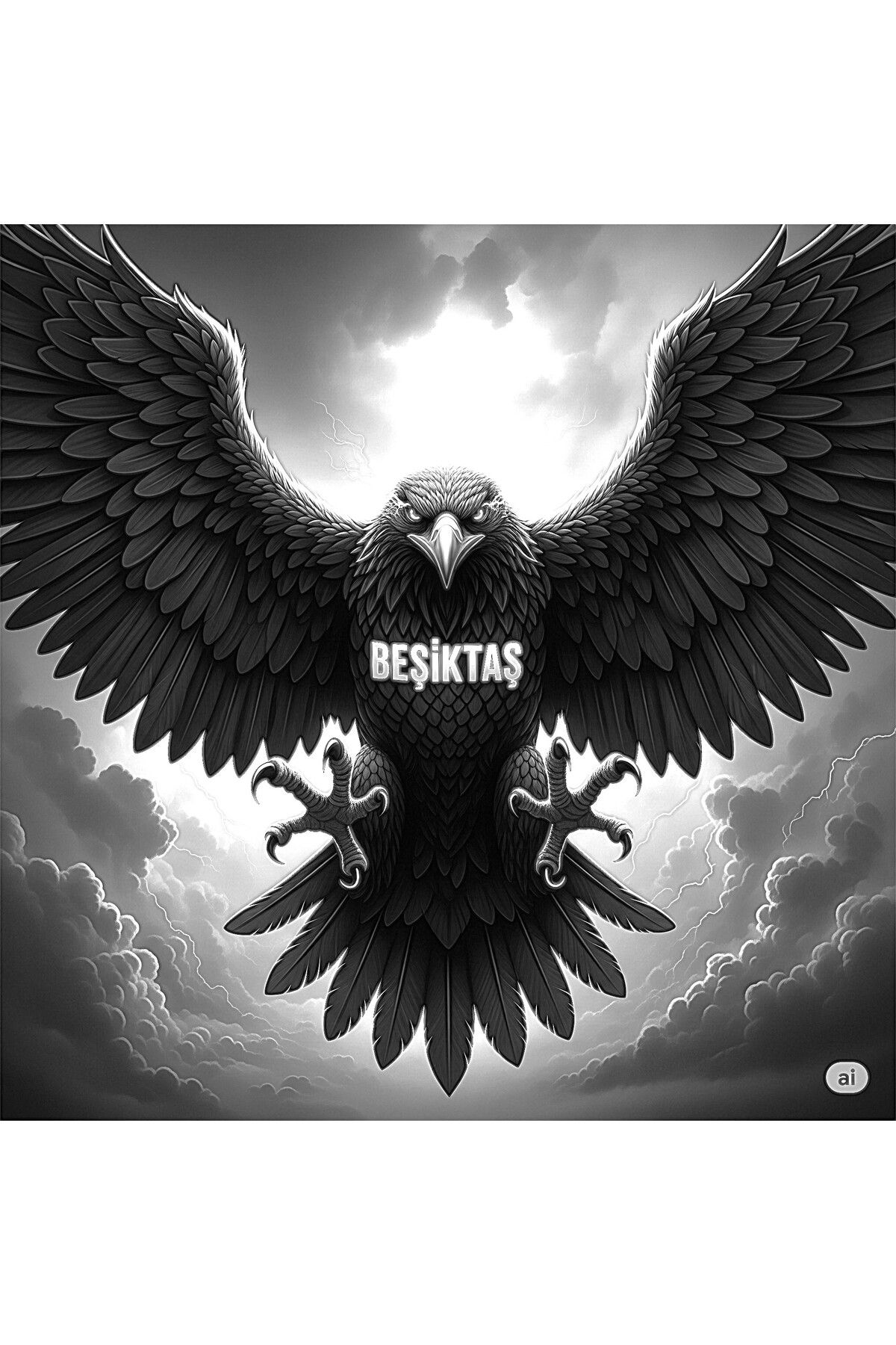 ZDM KOPYA - BEŞİKTAŞ Poster Afiş Kumaş 150x150 Cm Afiş