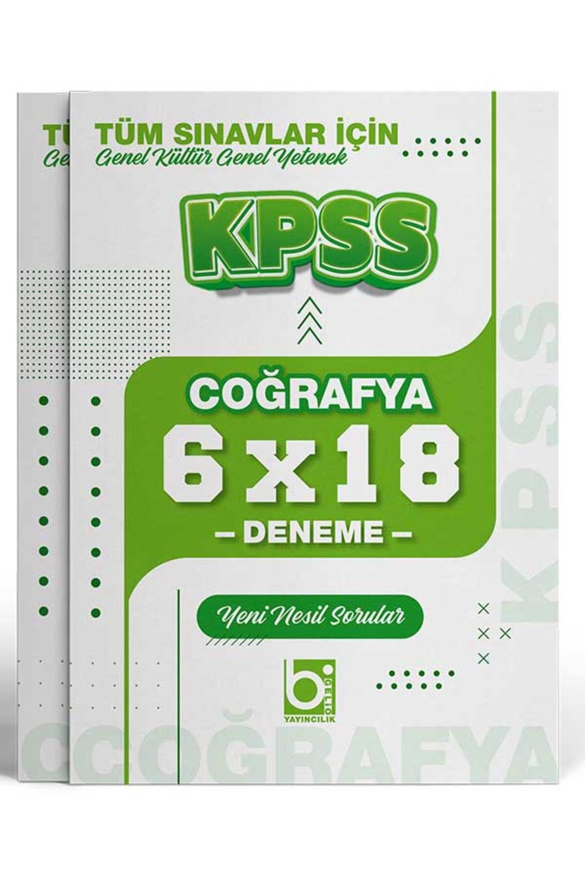 Bi bigelio 2026 KPSS Tüm Sınavlar İçin Coğrafya 6 x 18 Deneme Sınavı Bigelio Yayıncılık