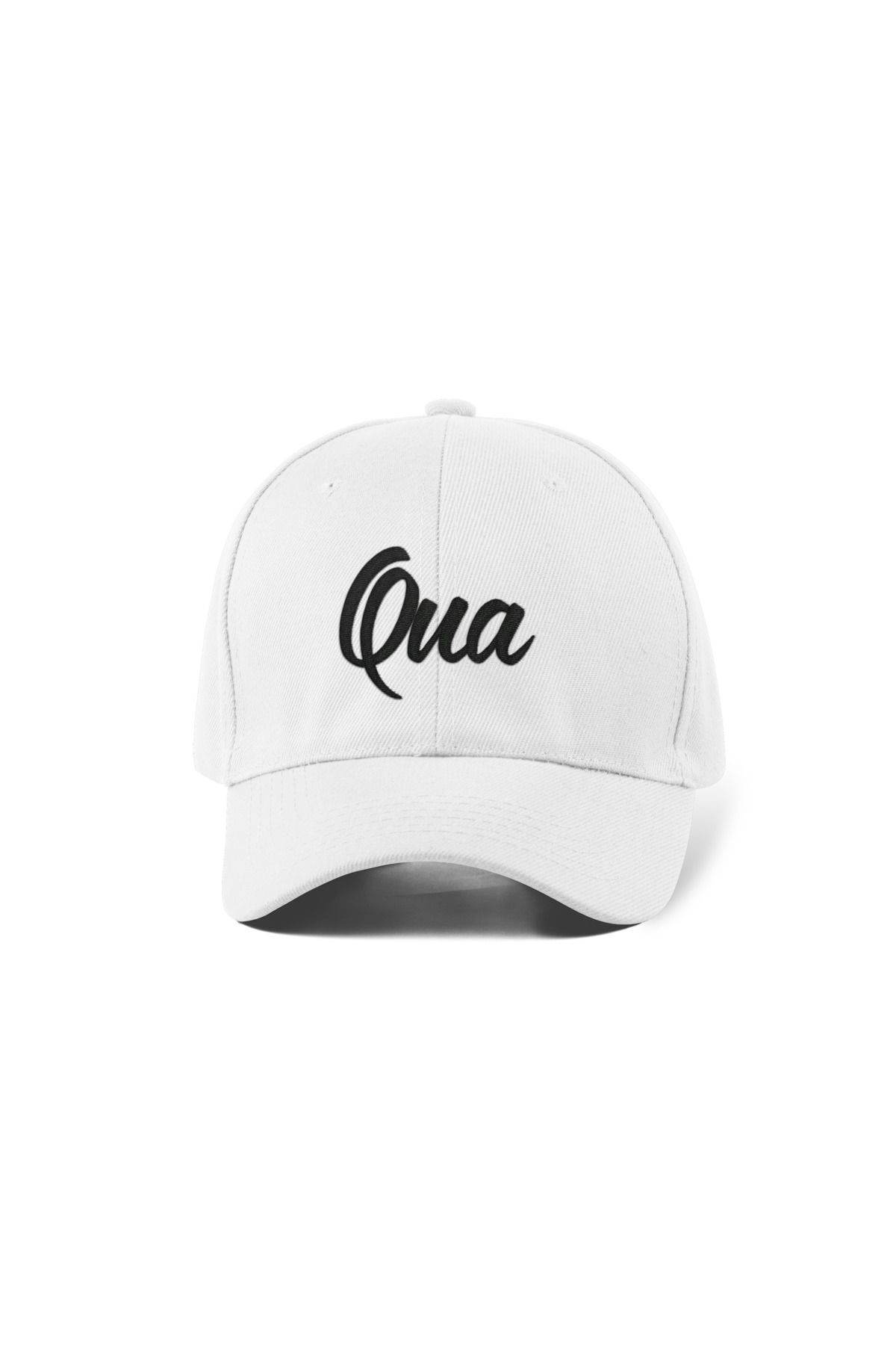 QUATEX Qua Nakışlı Beyaz Spor Şapka Unisex Arkası Cırtlı Ayarlanabilir A Kalite Üründür