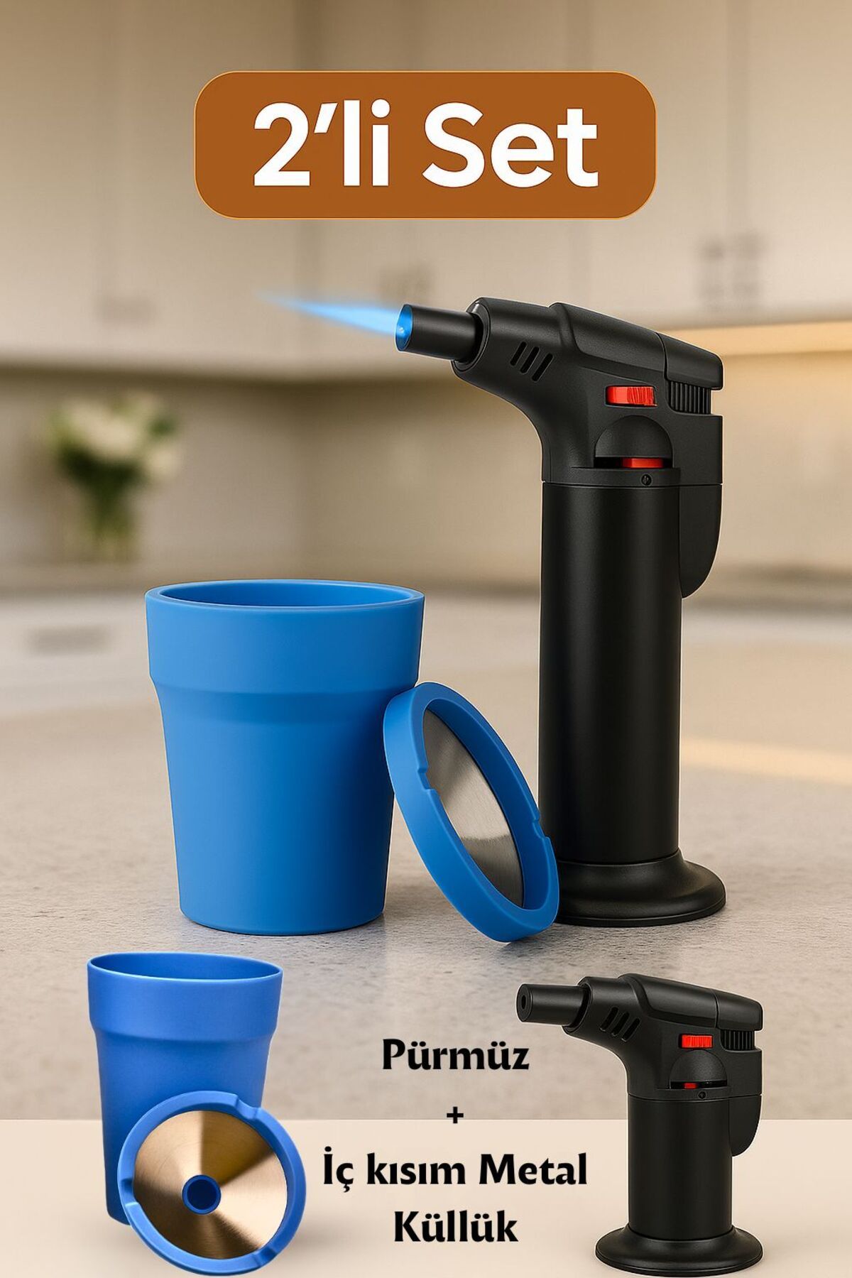 Kelepir Fırsatlar KOKU YAPMAYAN İÇİMETAL KÜLLÜK + DOLDURULABİLİR PÜRMÜZ