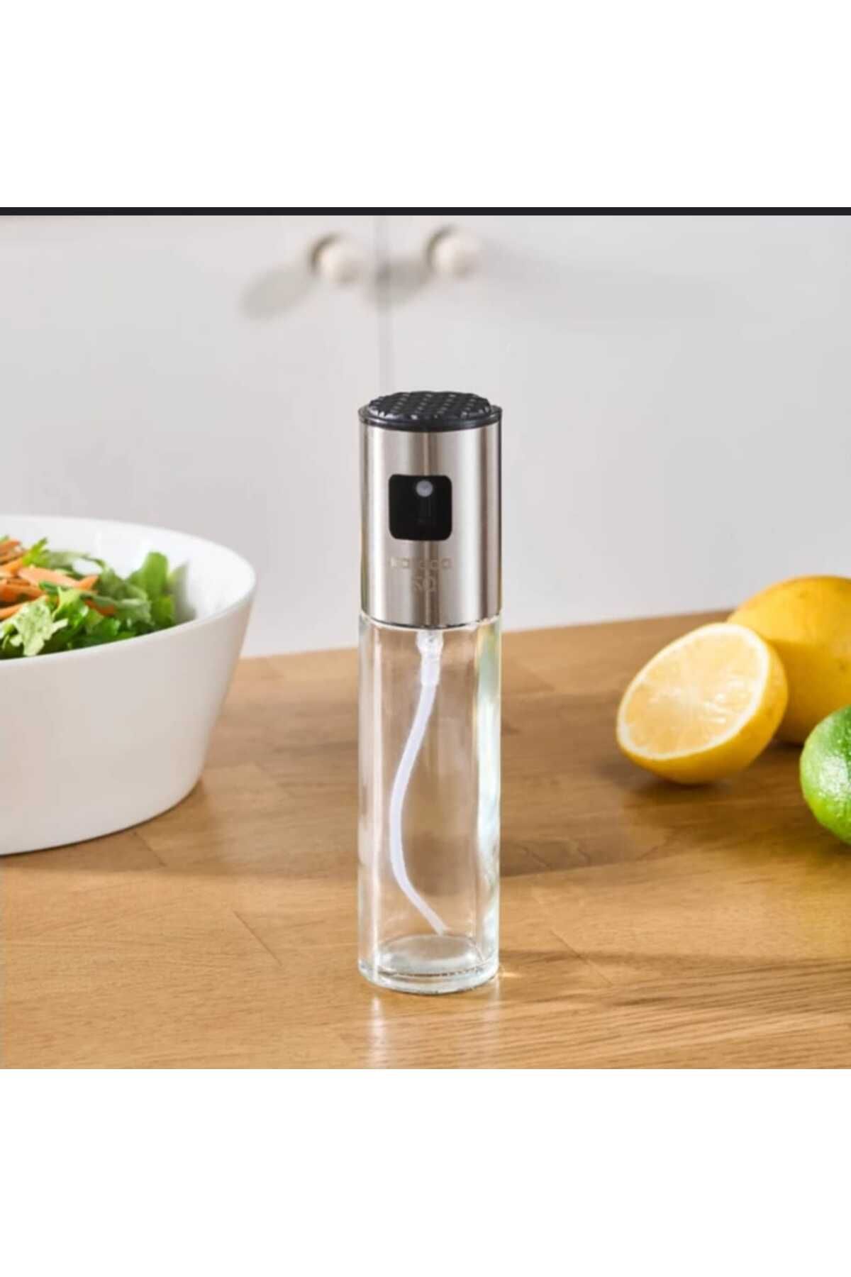 KIZILELMADA Cam Sprey Yağdanlık – Zeytinyağı ve Sıvı Yağlar İçin Püskürtmeli Şişe (250 ml)