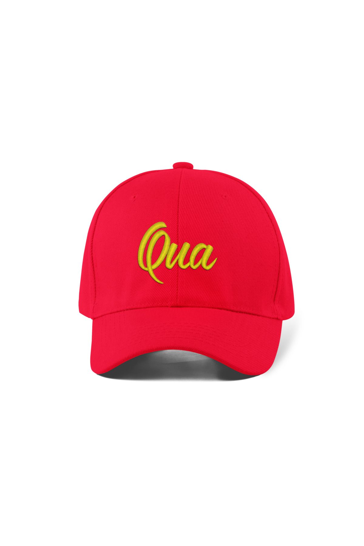 QUATEX Qua Nakışlı Kırmızı Spor Şapka Unisex Arkası Cırtlı Ayarlanabilir A Kalite Üründür