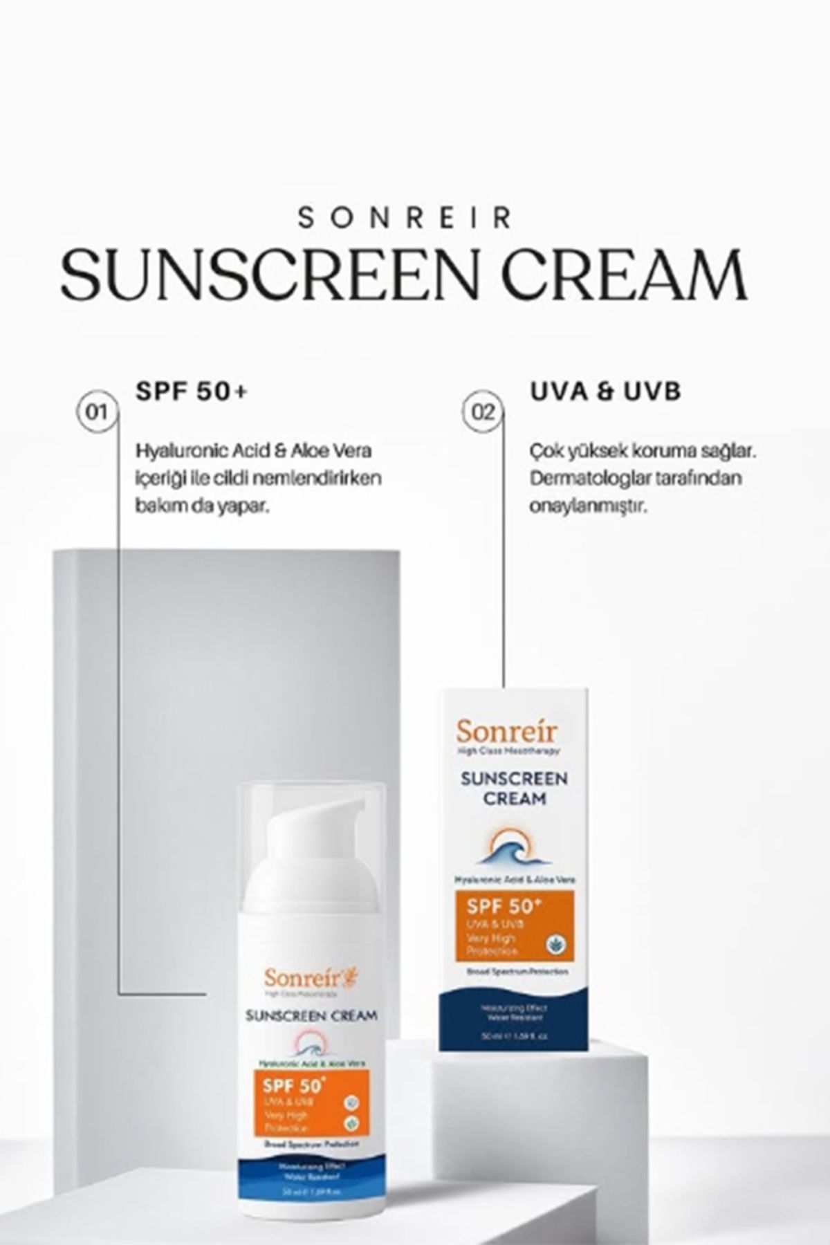 SONREİR Sunscreen Cream SPF 50+