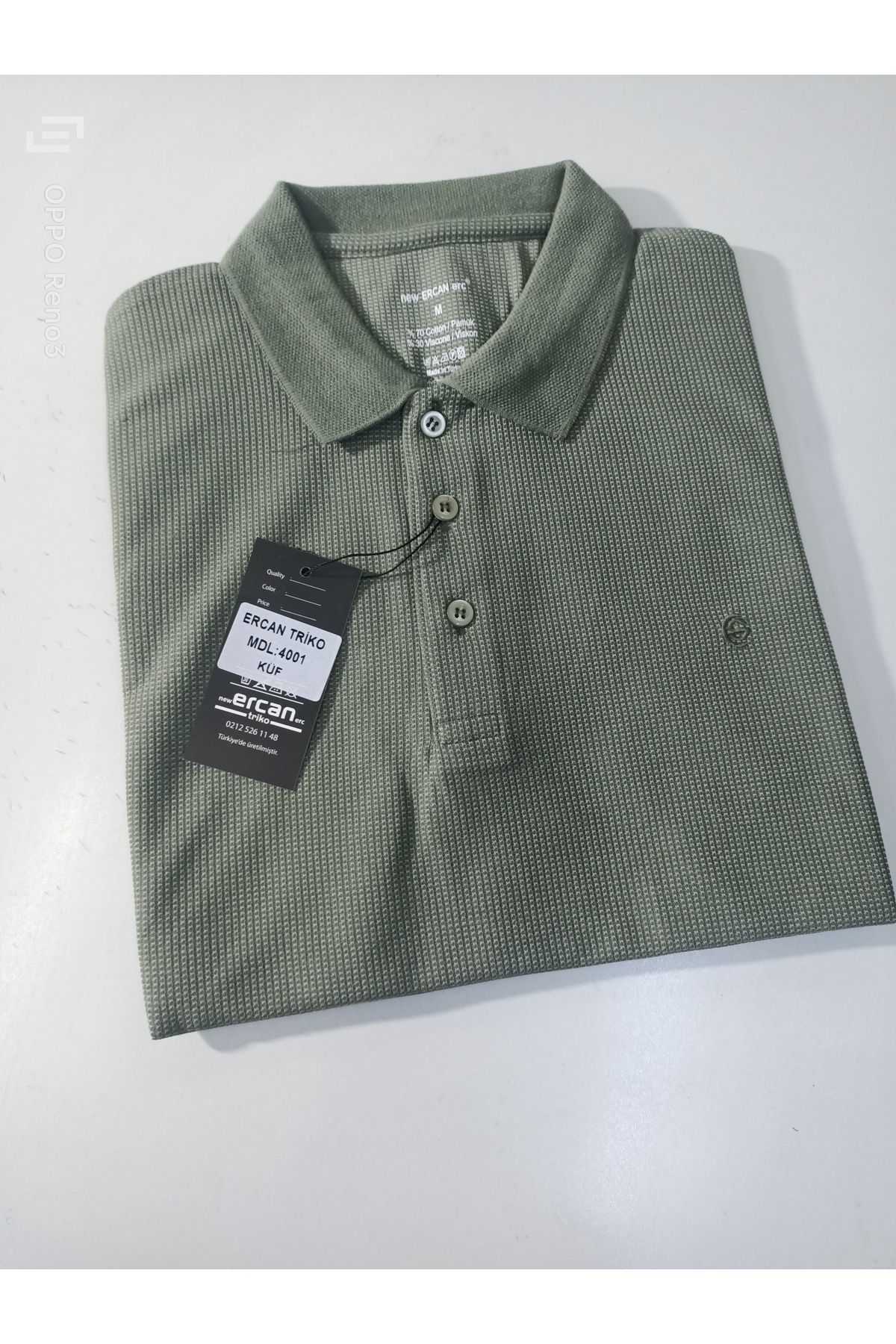 ercan triko reguler fit cepsiz WAFFLE yakalı t-shirt