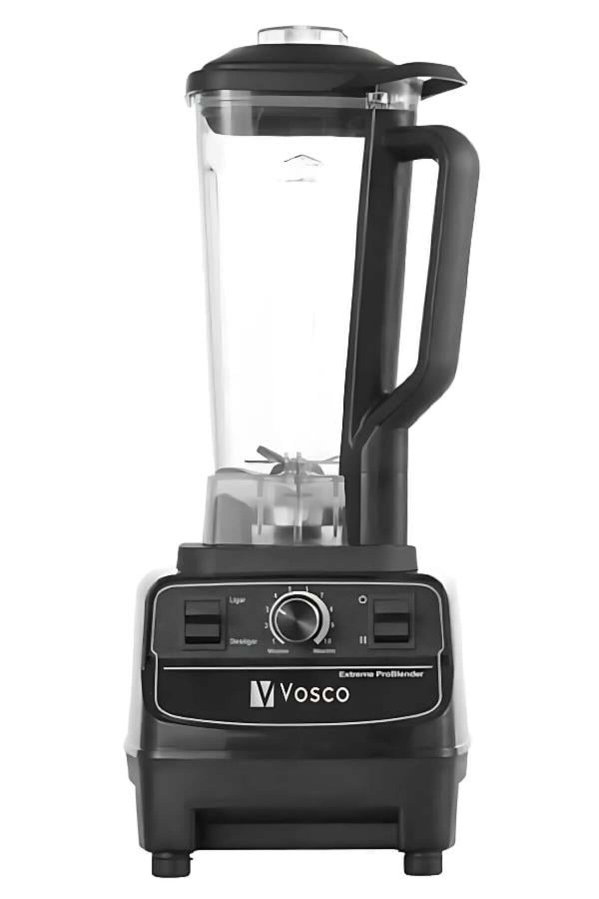 vosco Endüstriyel Bar Blender HS-767 1600W | 2 LT Polikarbon Hazne | Buz Kırıcı Blender | Siyah