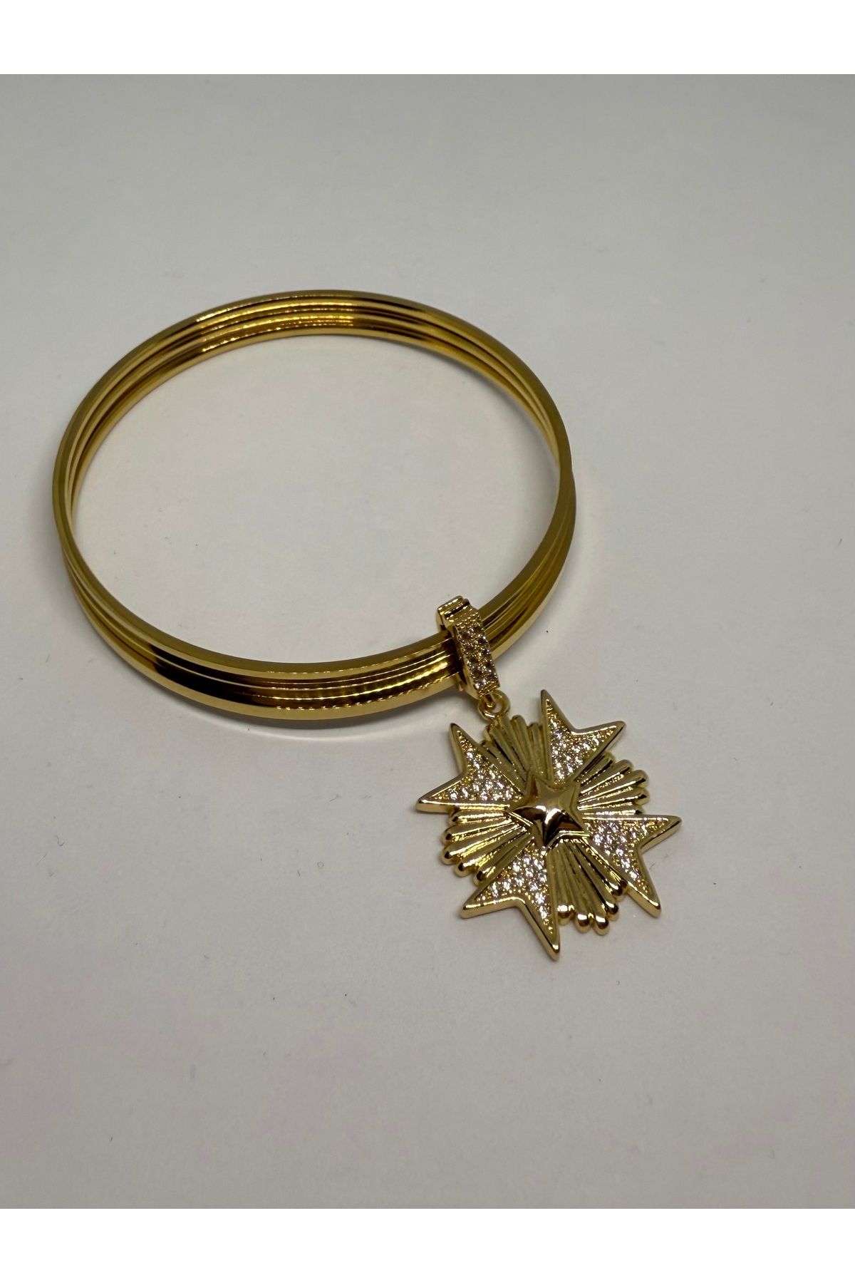 Gulsah's Store Çelik 3 'lü charmlı ajda bilezik
