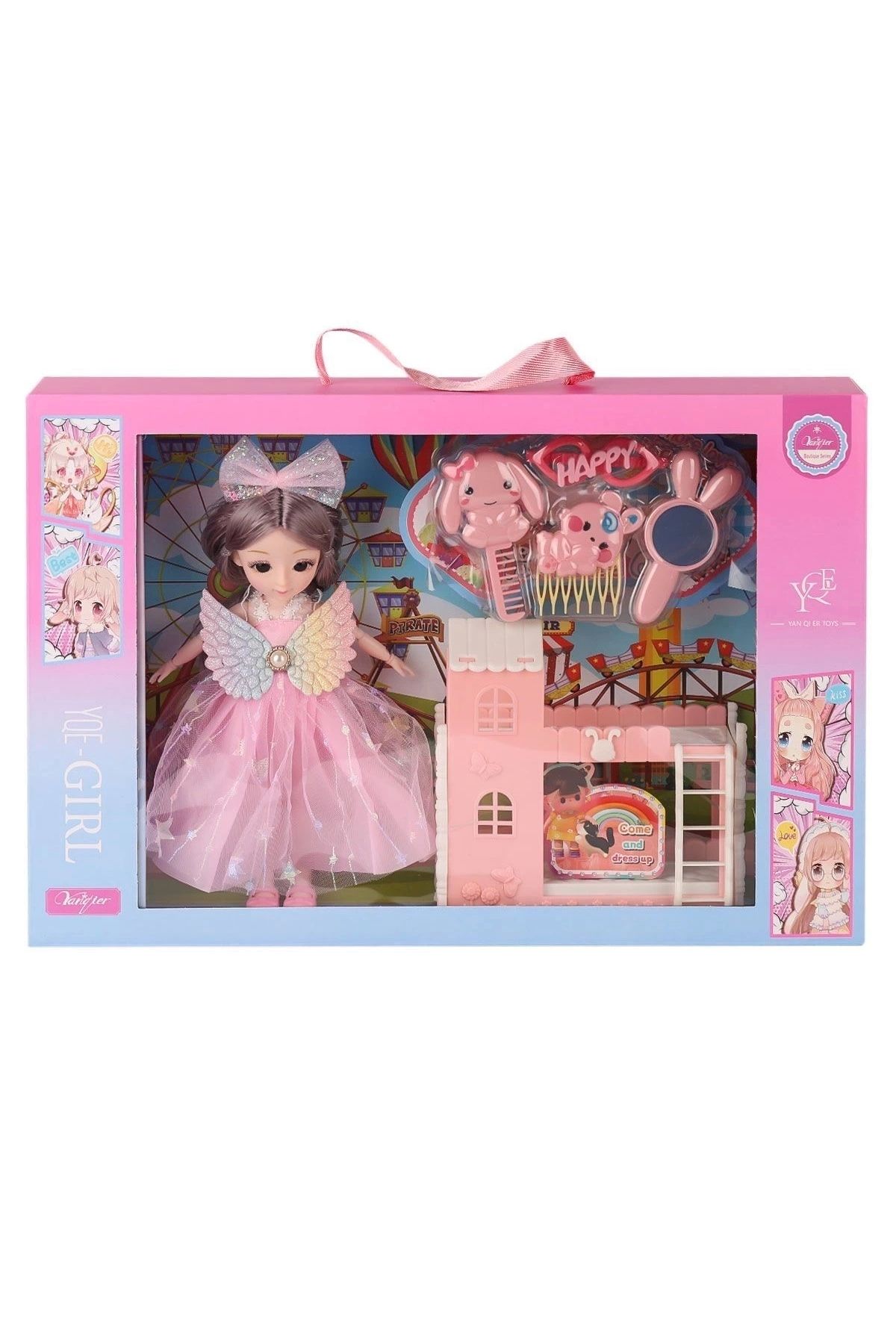 shop 3688-164A Aksesuarlı Kanatlı Bebek Oyun Seti