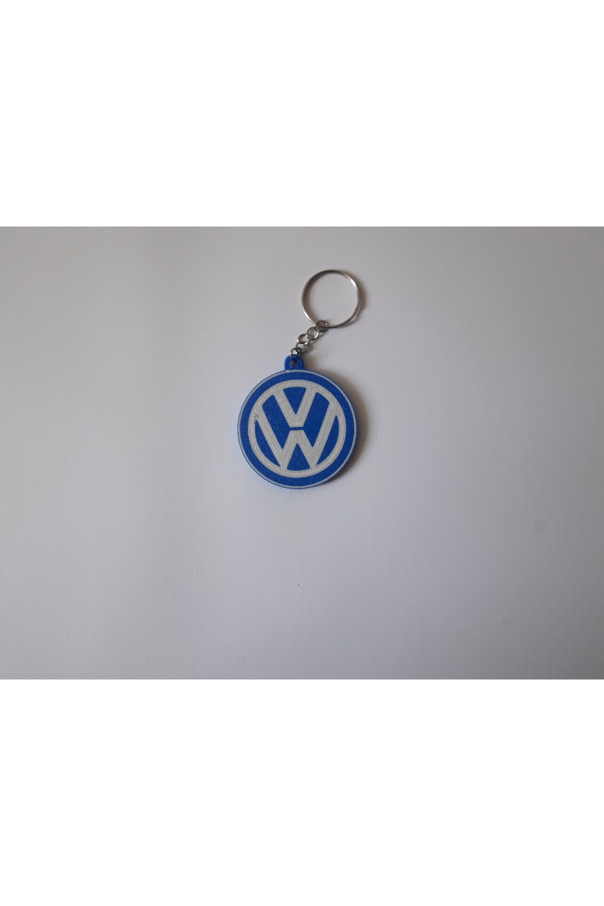 Statik 3D Volkswagen (Mavi-Beyaz) Anahtarlık