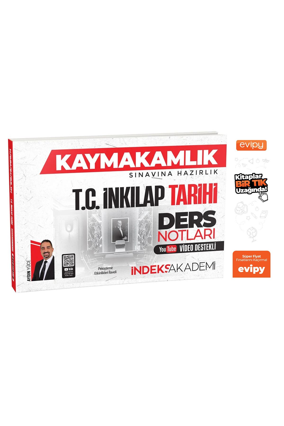İndeks Akademi 2025 Kaymakamlık TC İnkılap Tarihi Video Ders Notları - Aydın Yüce Ayraç Hediyeli