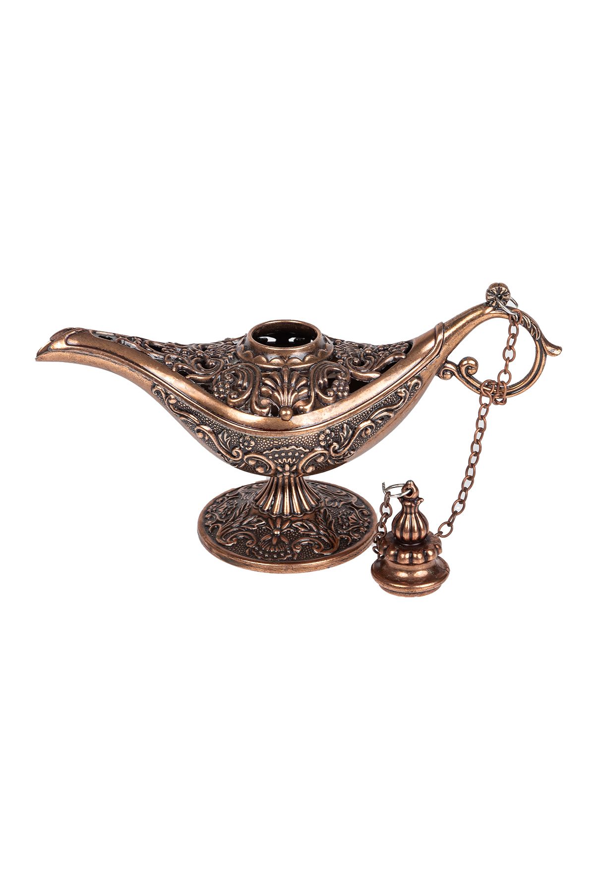 Elioure Bakır Buhardanlık ve Tütsülük, Sihirli Lamba, Alaattin, 12 cm yüksekliğinde