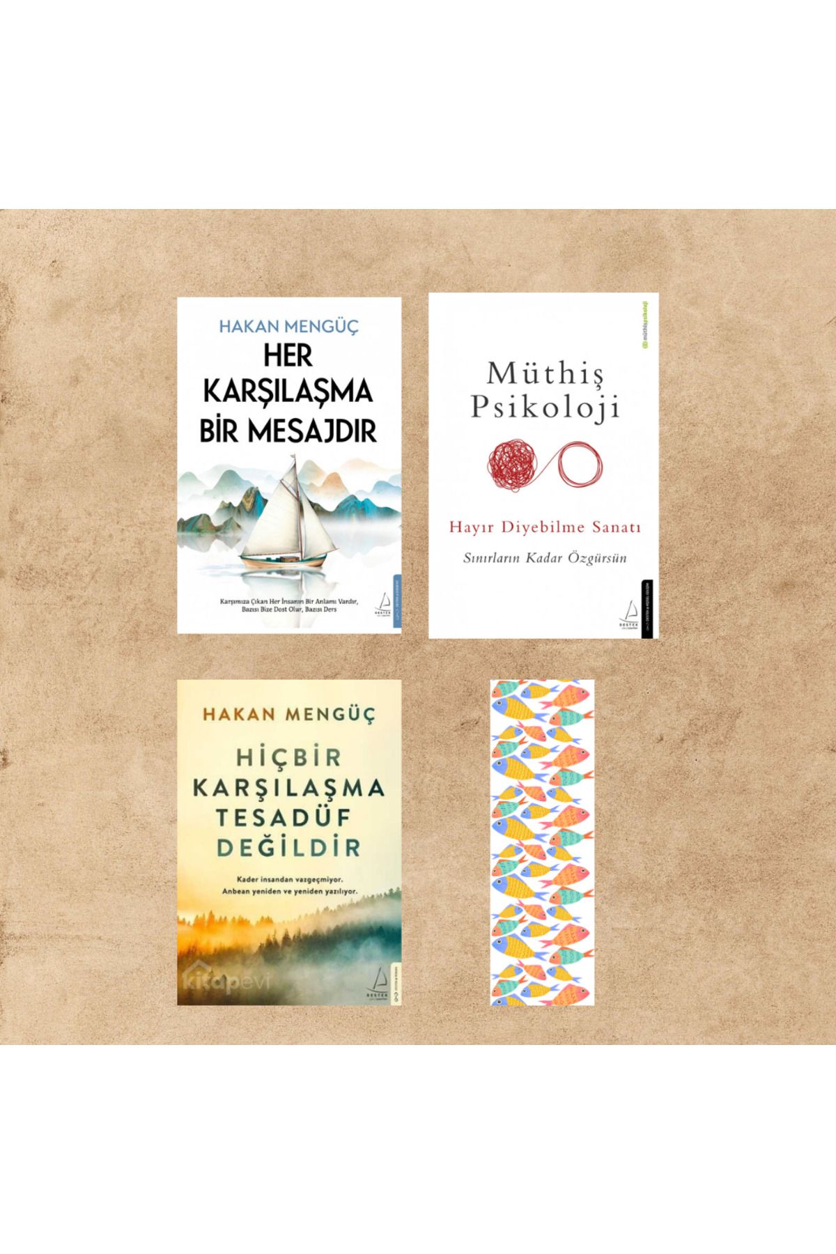 Destek Yayınları 3 Kitap / Her Karşılaşma Bir Mesajdır- Hiçbir Karşılaşma Tesadüf Değildir - Hayır Diyebilme Sanatı