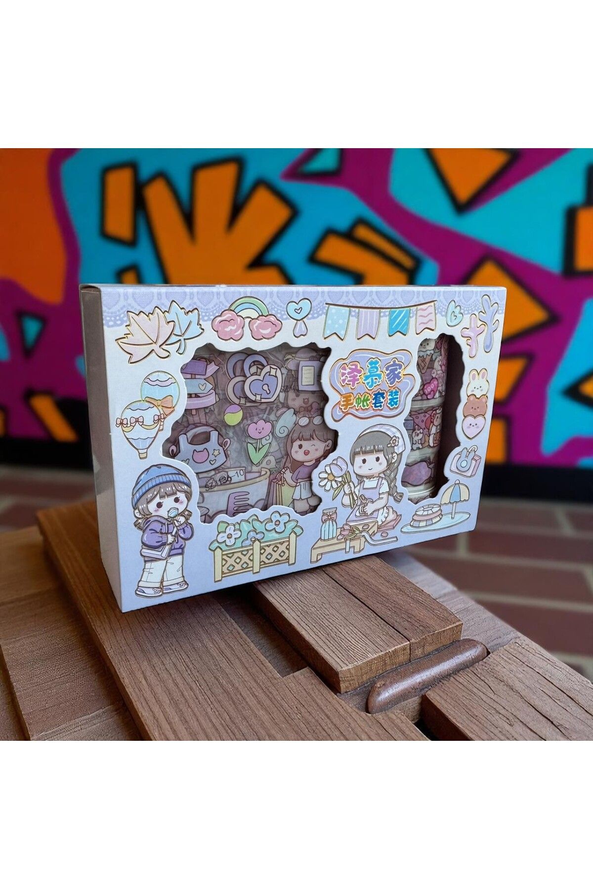 Polin Kawaii Washi Bant ve Sticker Seti