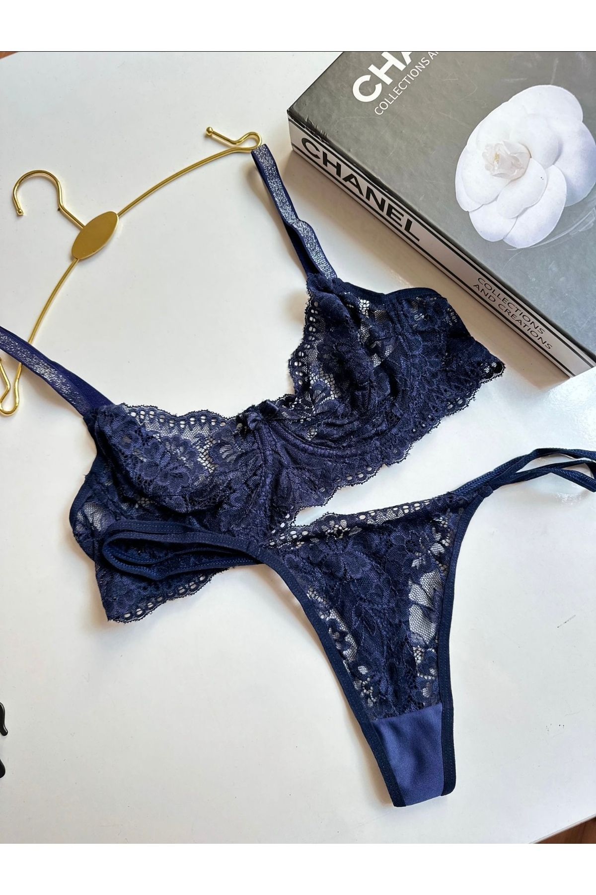 Twear Pinterest model dantelli iç çamaşır takımı