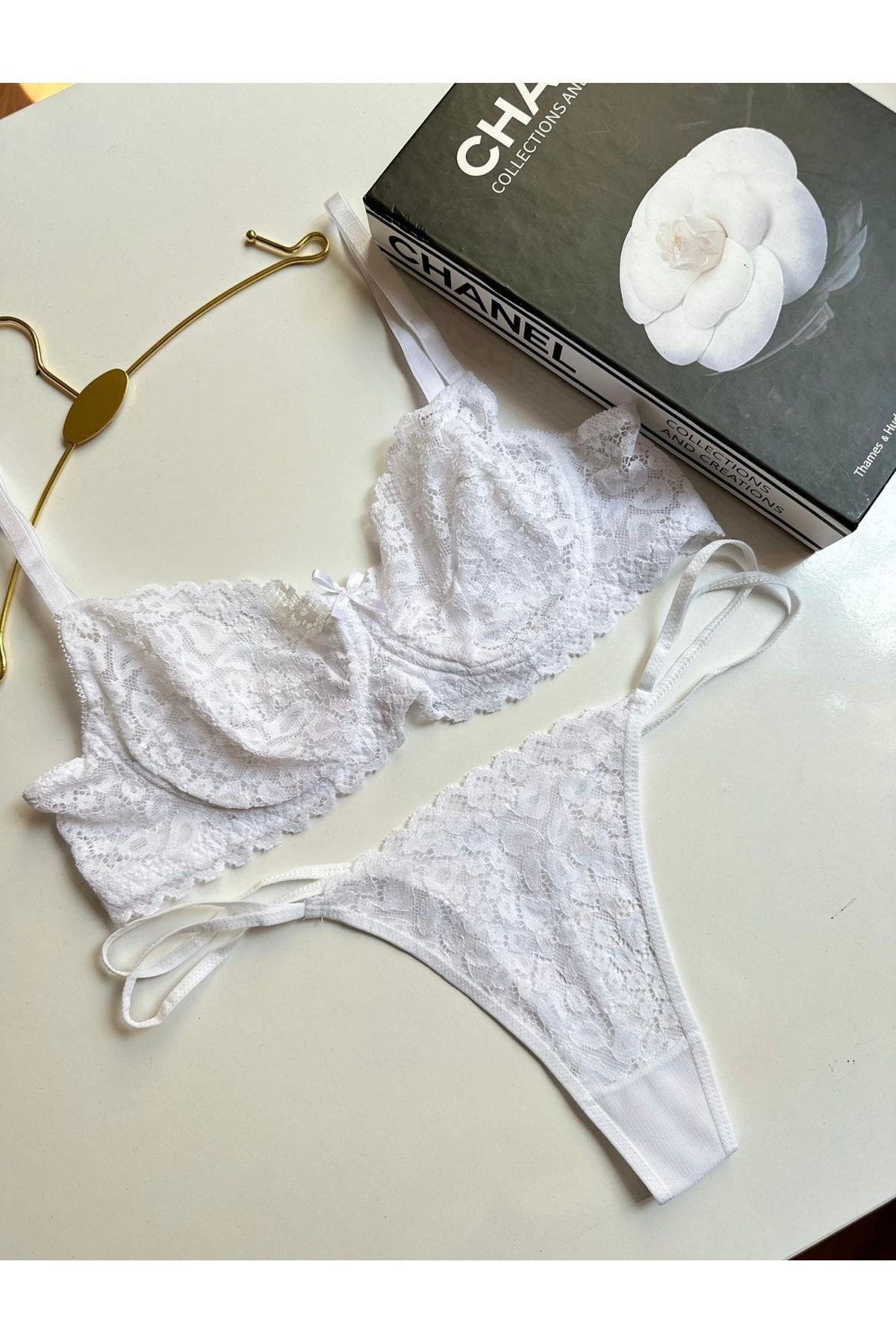 Twear Pinterest model dantelli iç çamaşır takımı