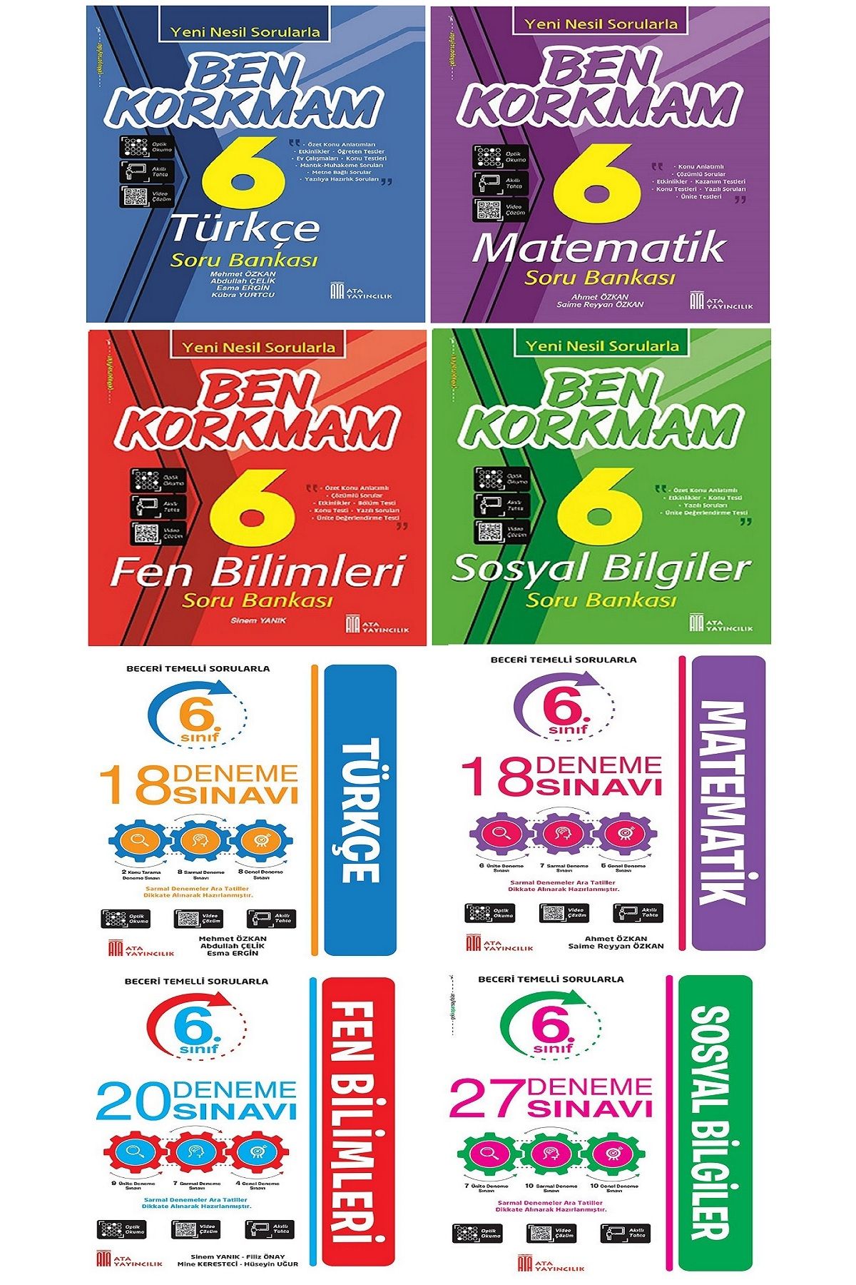 Ata Yayıncılık Ata 6.Sınıf Ben Korkmam +Deneme Seti