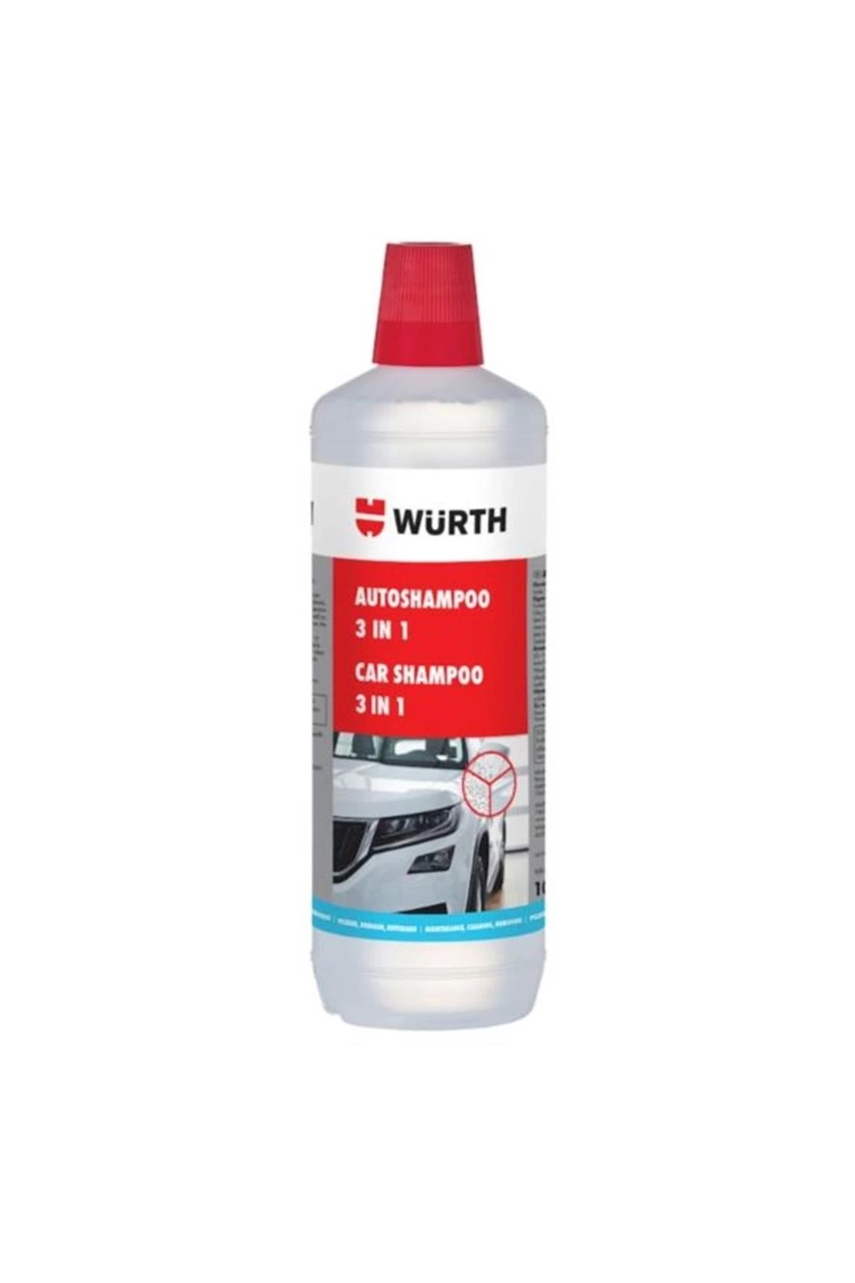 Würth 3 etkili Araç Şampuanı 1Lt (0893012002028 6 )