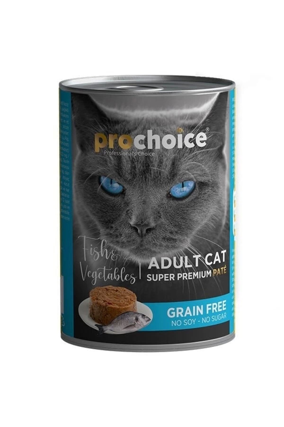 YNT İthalat Pro Choice Adult Balık ve Sebzeli Yetişkin Konserve Kedi Maması 400 Gr