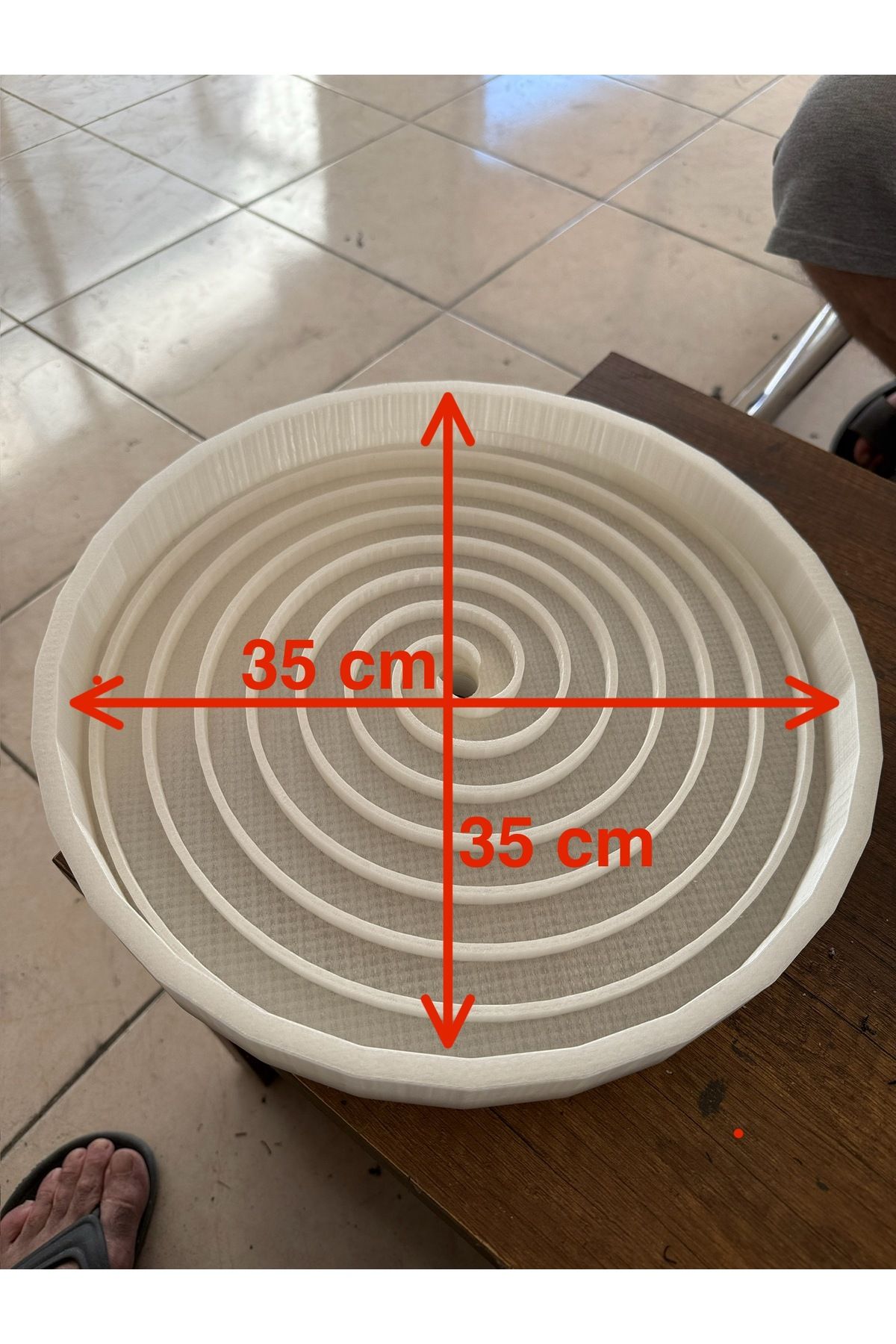 adaplastik Gold Spiral Wheel Altın Ayırma Kabı Altın Ayırma Tepsisi 35 cm
