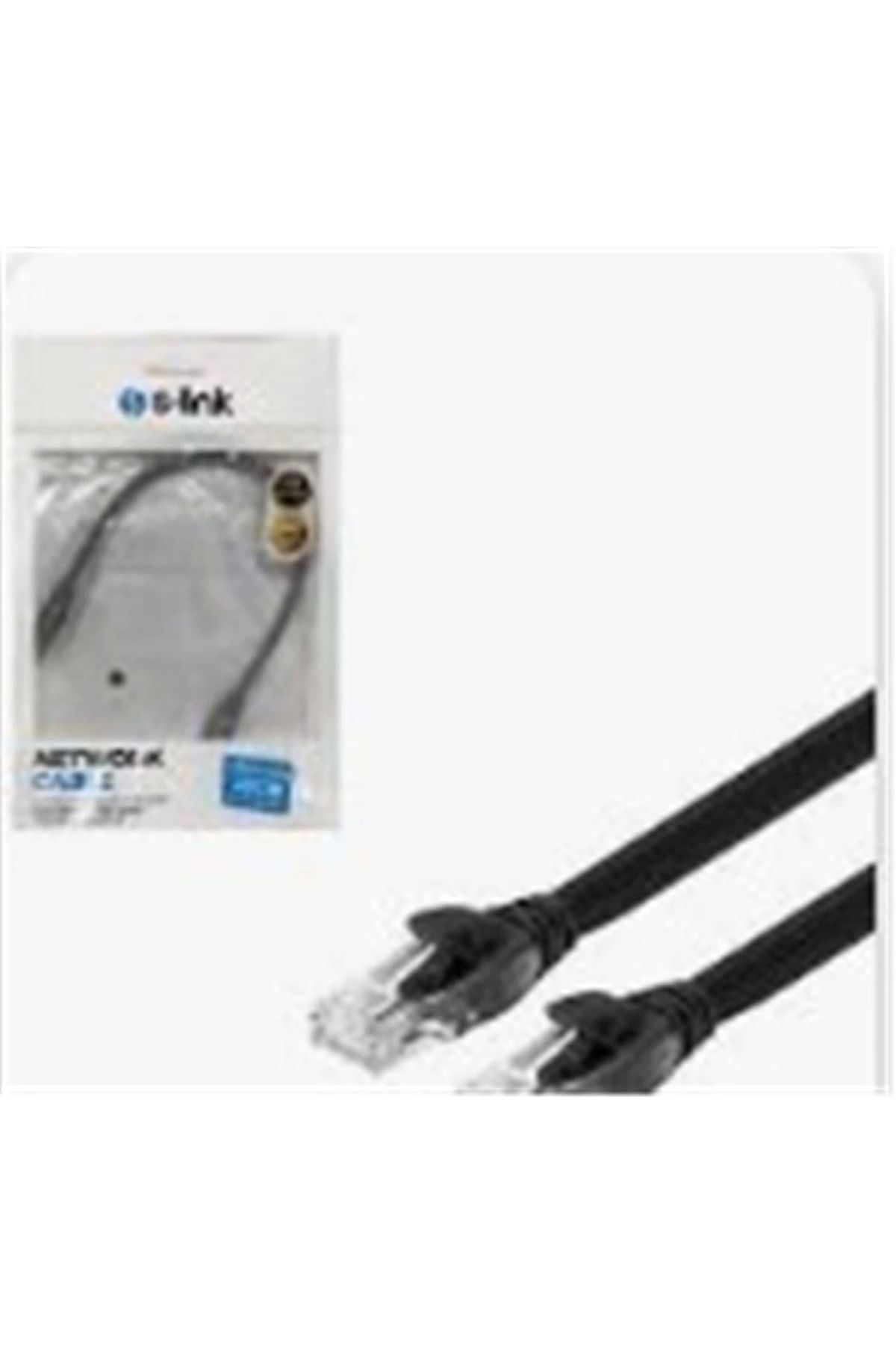 S-LINK SL-CAT6030 0.30mt Utp Cat6 Siyah Patch Kablo