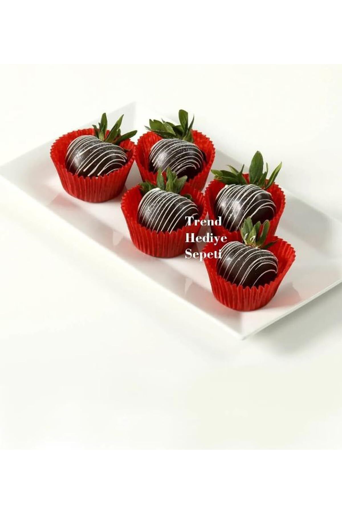 STOREMAX jvnnastore Hediye Sepeti Takribi 200 Adet Küçük Boy Kırmızı Truff Çikolata Kağıdı, Muffin