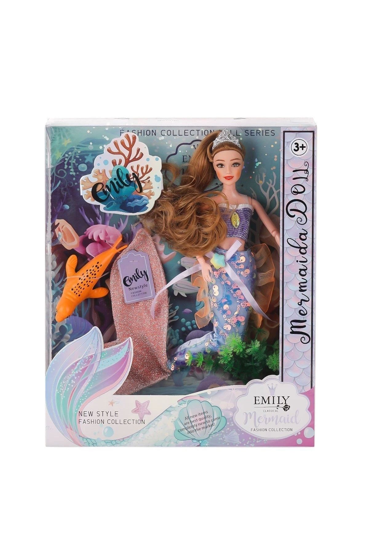 shop QJ163 QJ163C Emily Eklemli Deniz Kızı -Karsan Oyuncak